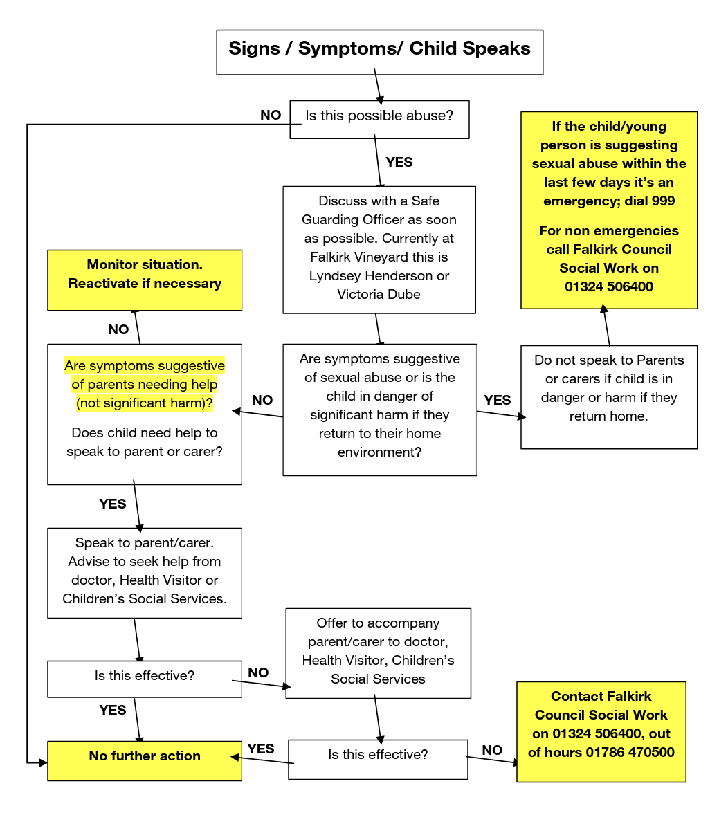 Safeguarding Action Flow Chart