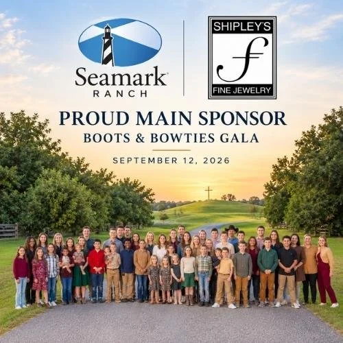 Children featured in the 2026 Boots & Bowties Gala benefiting Seamark Ranch