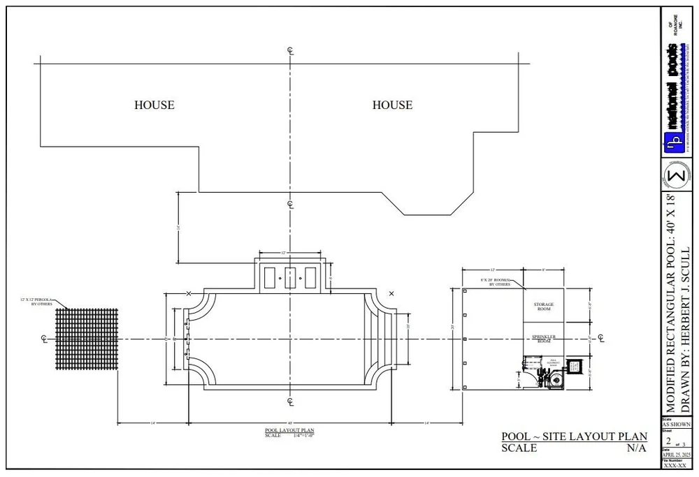 Residential and Commercial Pool Design — Sigma Six Engineering Drawing ...