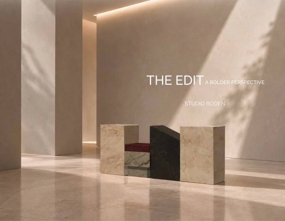 A little departure from interiors- our first custom furniture piece, created using @eclosbycosentino. 

Inspired by Toronto&rsquo;s skyline and architectural character, The Edit Console explores bold forms, material contrast, and sculptural simplicit