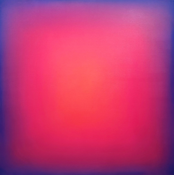 The Fire Is Alive. Oil on canvas. 24 x 24 inches.