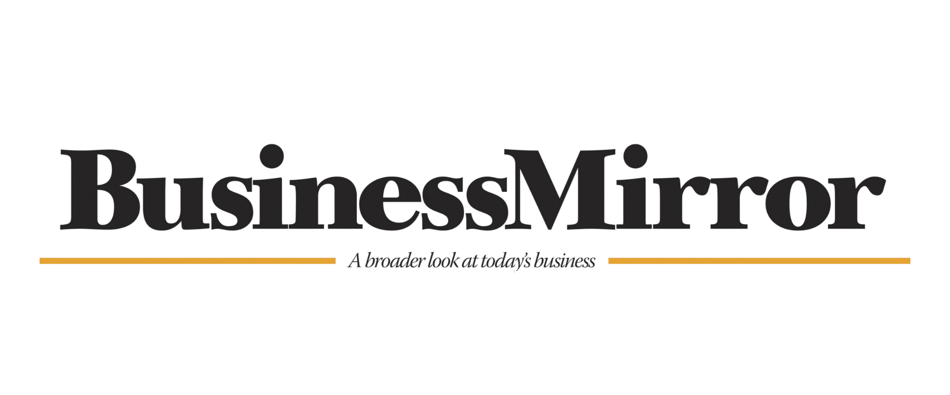 BusinessMirror logo with slogan 'A broader look at today's business'