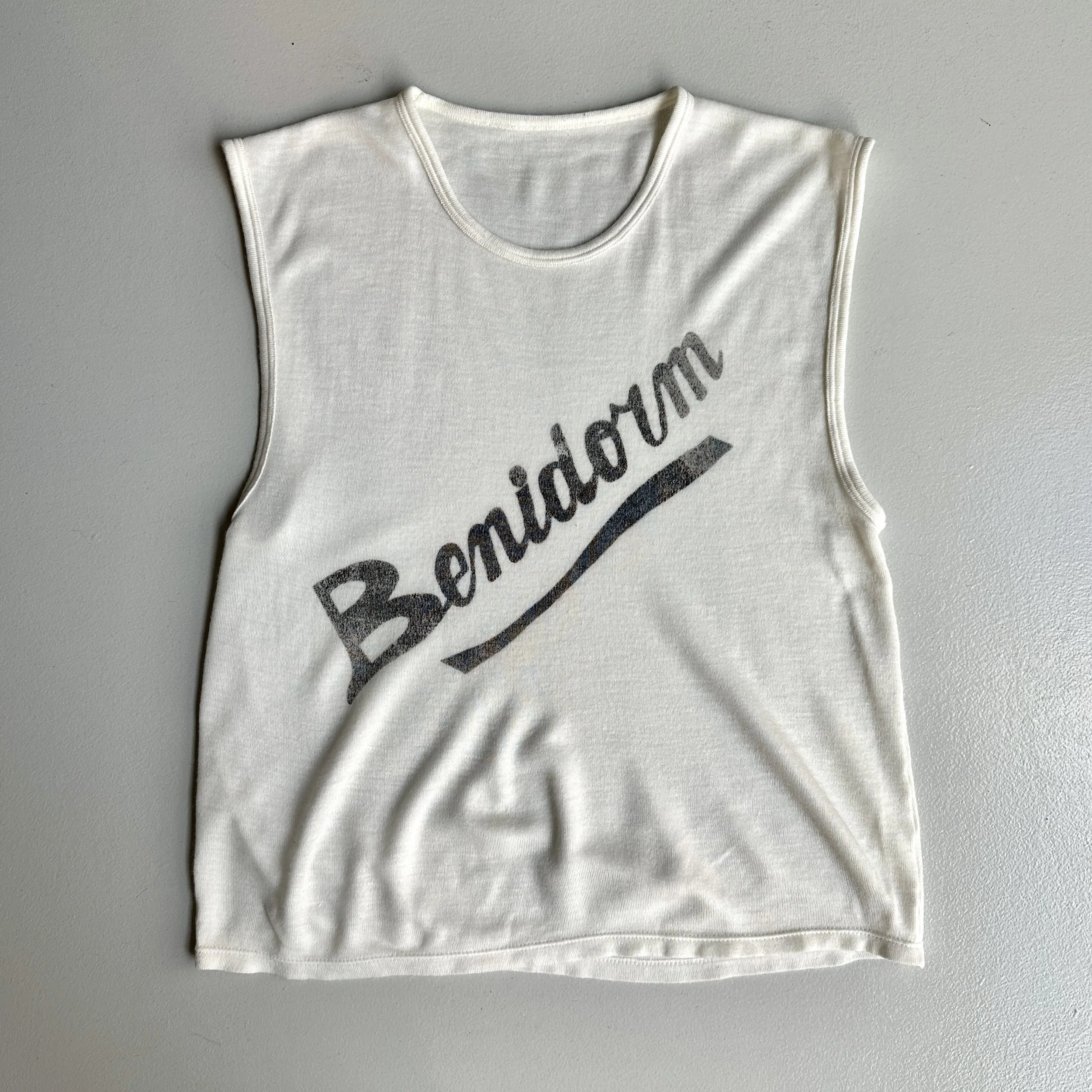 Benidorm Souvenir Vest L 80s