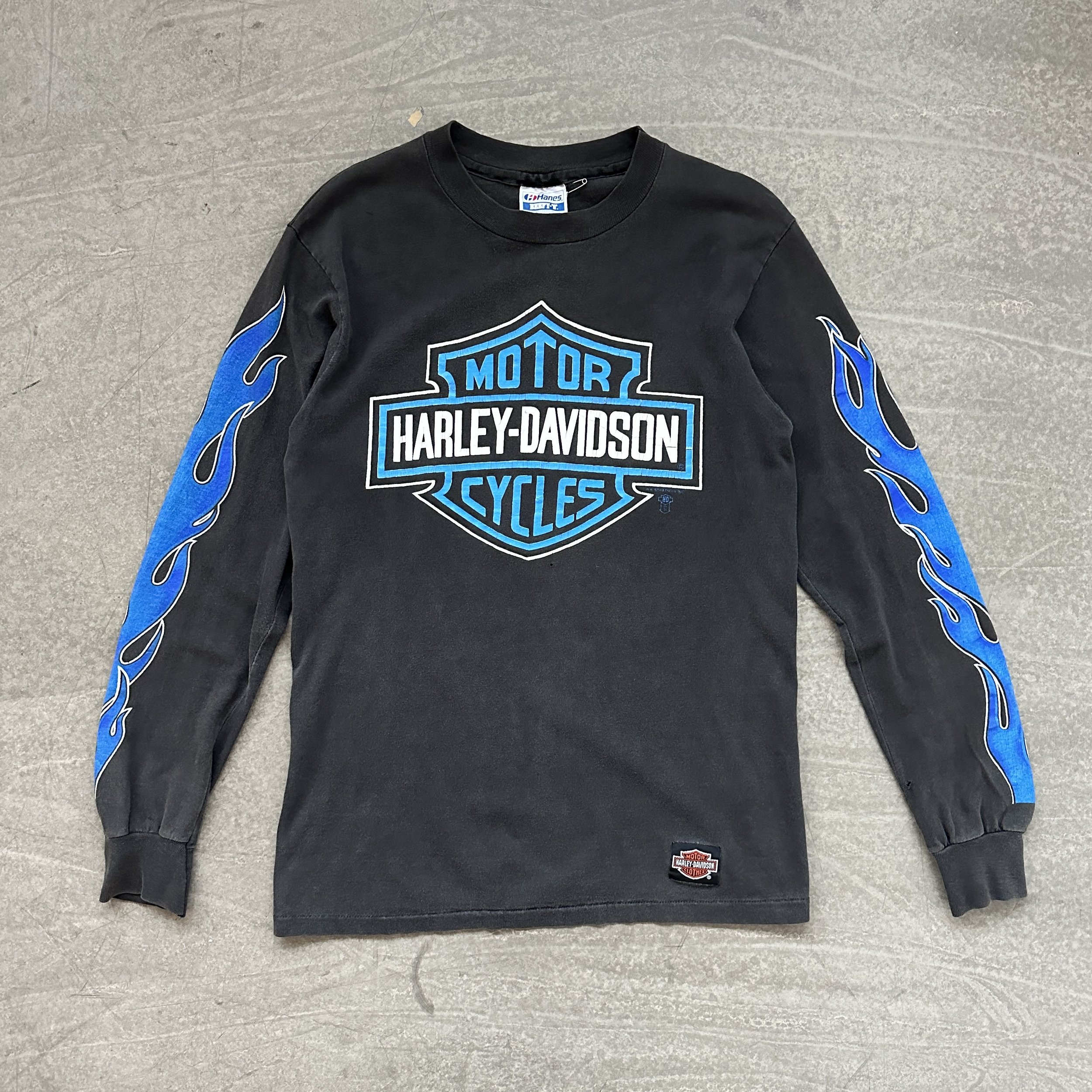 Harley Davidson 1986 Flame Long Sleeve T Shirt