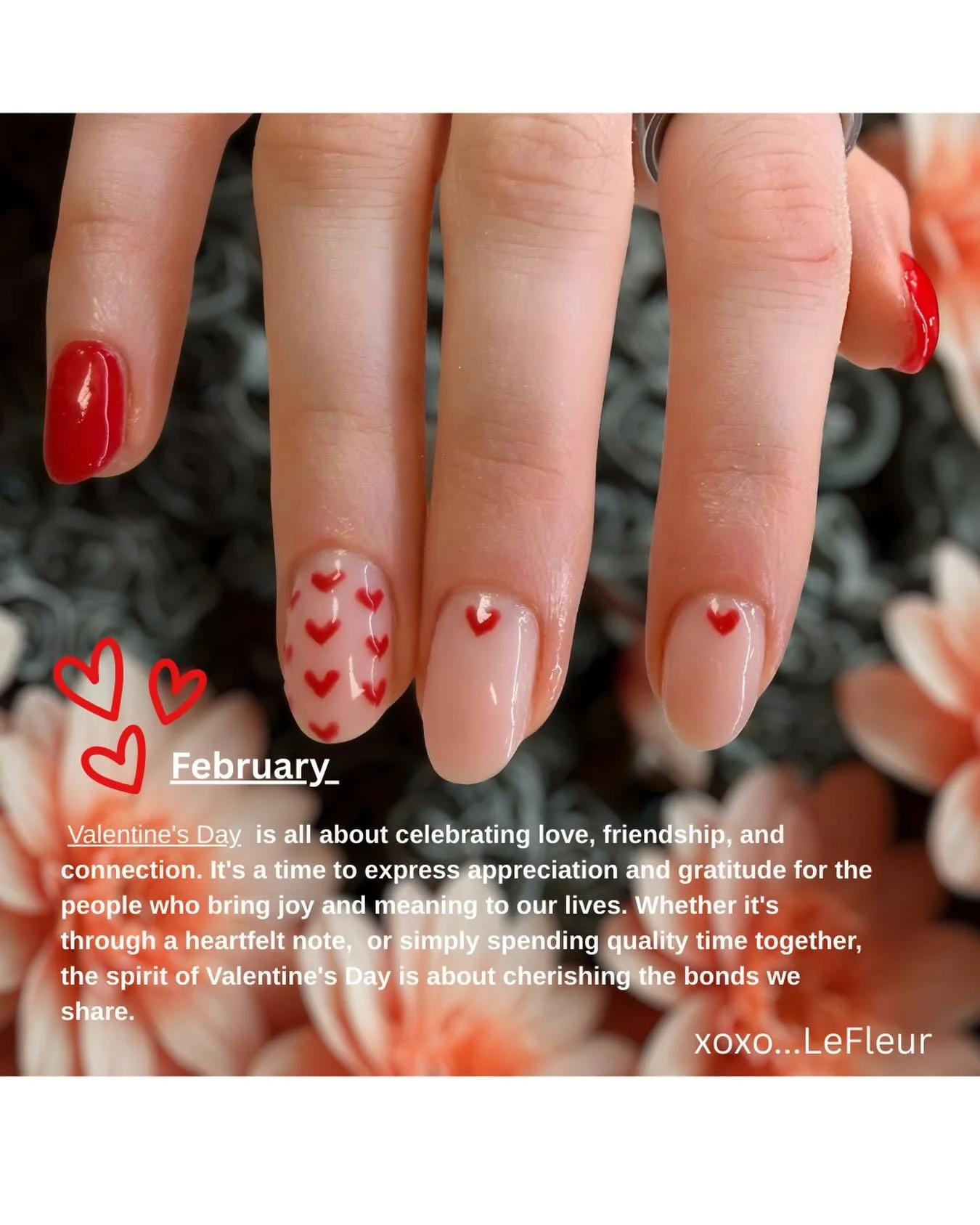 #february #valentinesnails #valentinesday