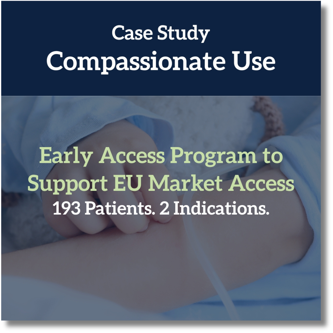 Early Access Program to Support EU Market Access193 Patients. 2 Indications.