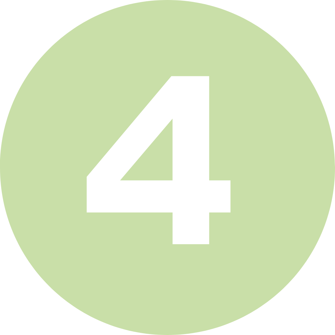Number 4 inside a green circle.