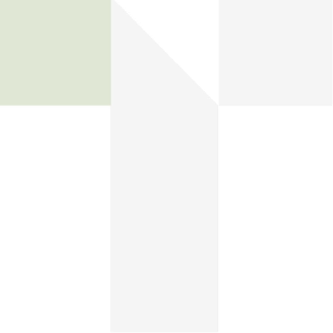 A geometric pattern composed of black, gray, and green rectangular and triangular shapes.