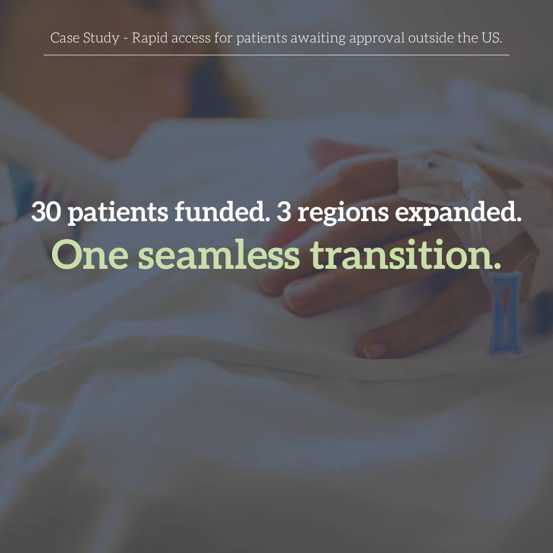 Close-up of a patient's hand resting on hospital bed sheets, with an IV line attached, in a medical setting.