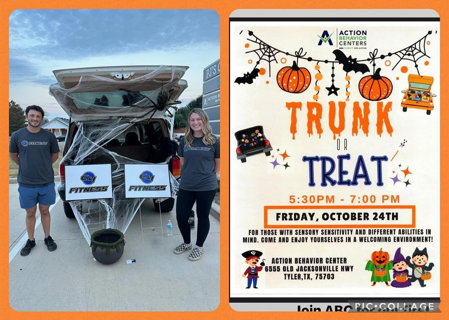We had a great time joining the Action Behavior Center Trunk or Treat! Always fun to be part of local events and connect with families in our community. @actionbehaviorcenters 

#C4fitness
#communitystrong 
#ActionBehaviorCenter
#SupportLocalEvents
#