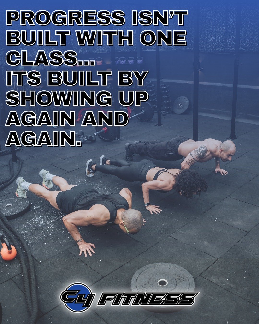 Progress isn&rsquo;t one and done, it&rsquo;s built by showing up, stacking reps, and staying consistent. We&rsquo;ll coach the details and keep you accountable. Tyler, TX. Become a member today!

#C4Fitness #TylerTX #EastTexasFitness #CommunityGym #