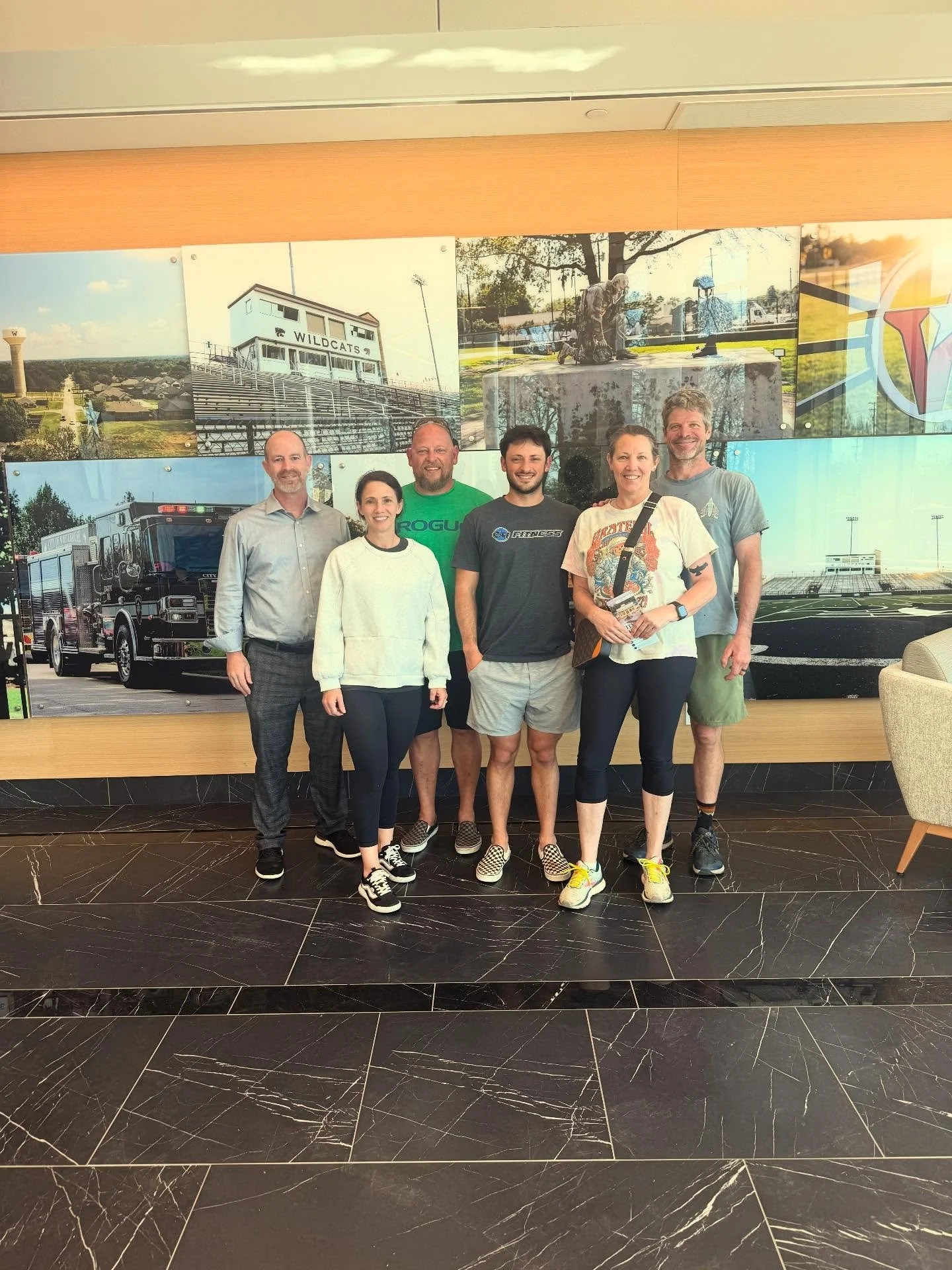 Thank you Mayor of Whitehouse, James Wansley, for giving us a personal tour of the new City Center! It is an amazing facility for community events, meetings, and has a built in work hub! 

#whitehousetx #community #fitness #grouptours #fitnessmotivat