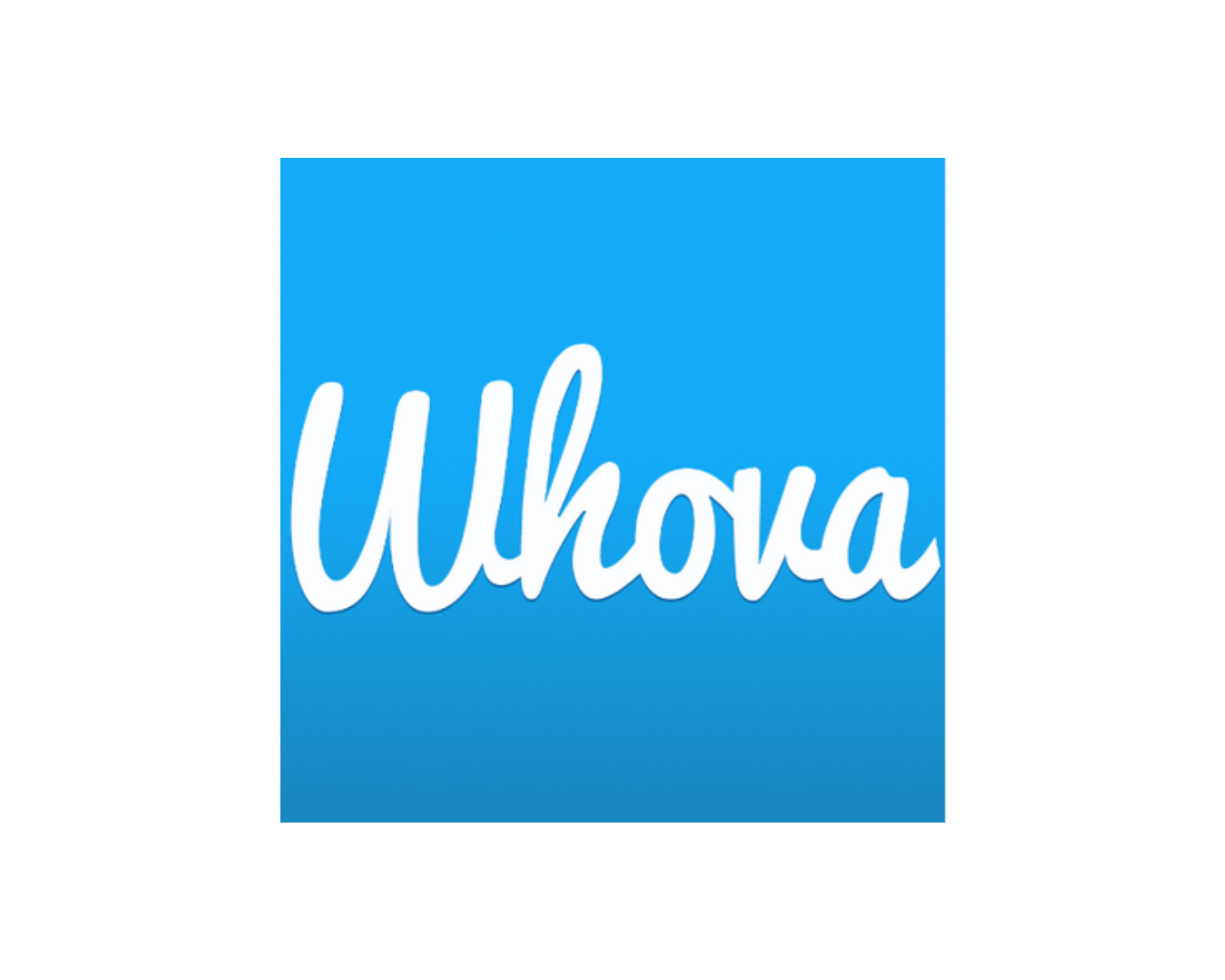 Blue square with white script text saying 'Uloha'.