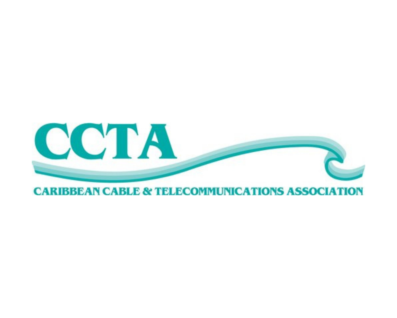 Logo of the Caribbean Cable & Telecommunications Association with teal text and wave graphic.