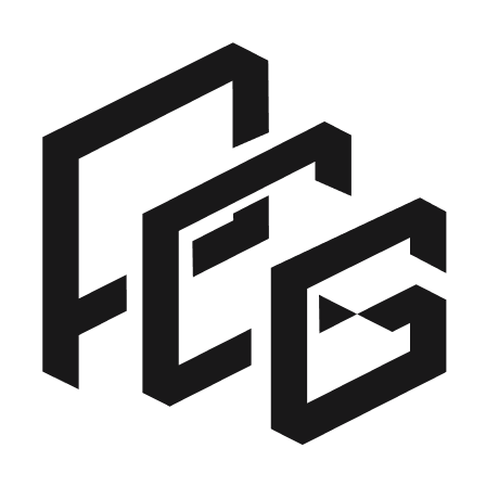Black logo with the letters 'P', 'C', and 'G' in a geometric, block style.