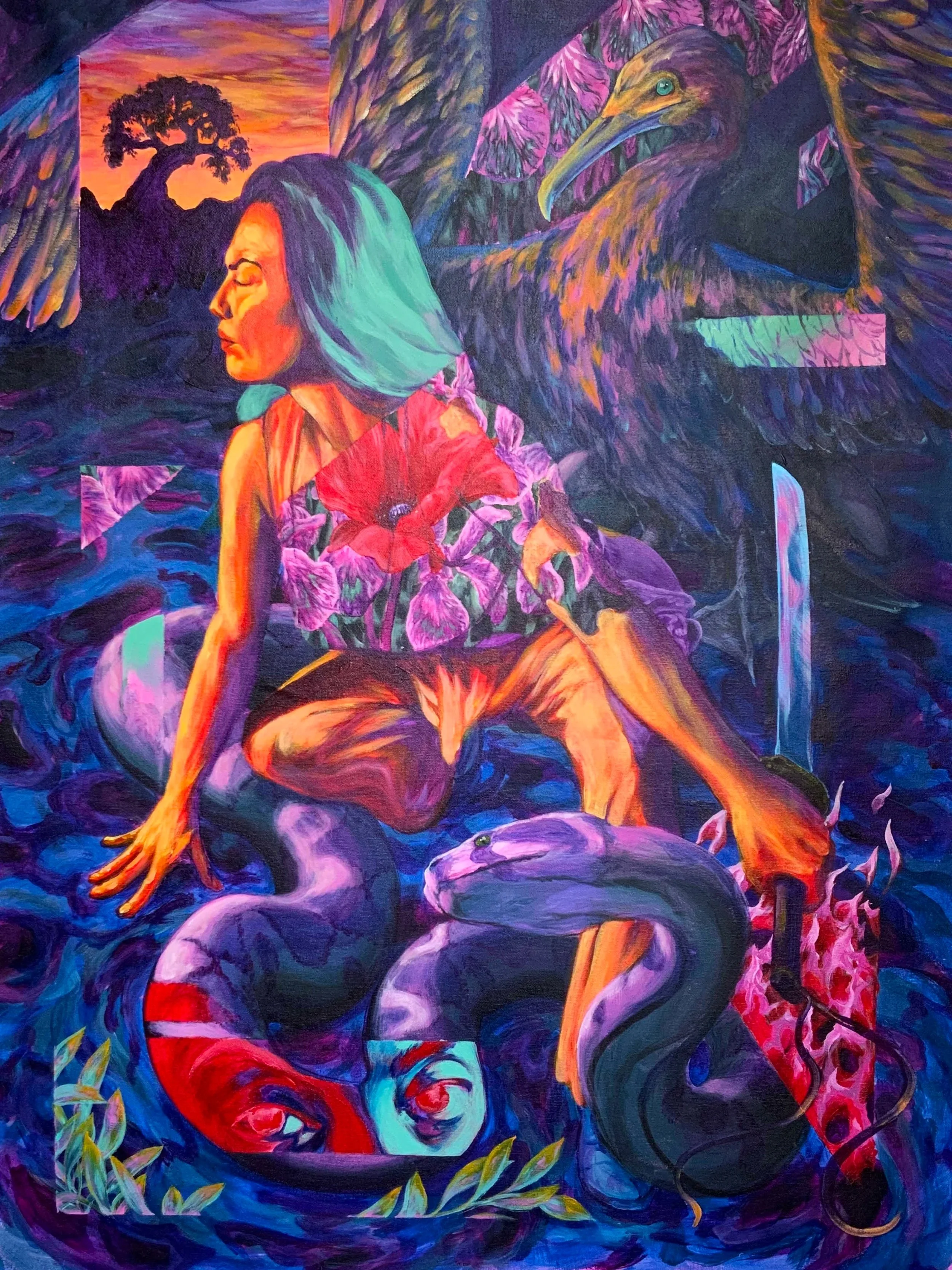 Guerrera painting by Juan Kantor