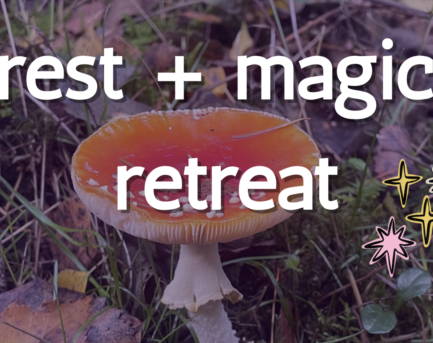 Rest + Magic Samhain Retreat with Lou + Leni. Gentle & restorative yoga, yoga nidra, mantra & free flowing time round the fire. Daily ritual & play for connecting to your magic. Guided outdoor herbal saunas, heart tending and community, quiet time in