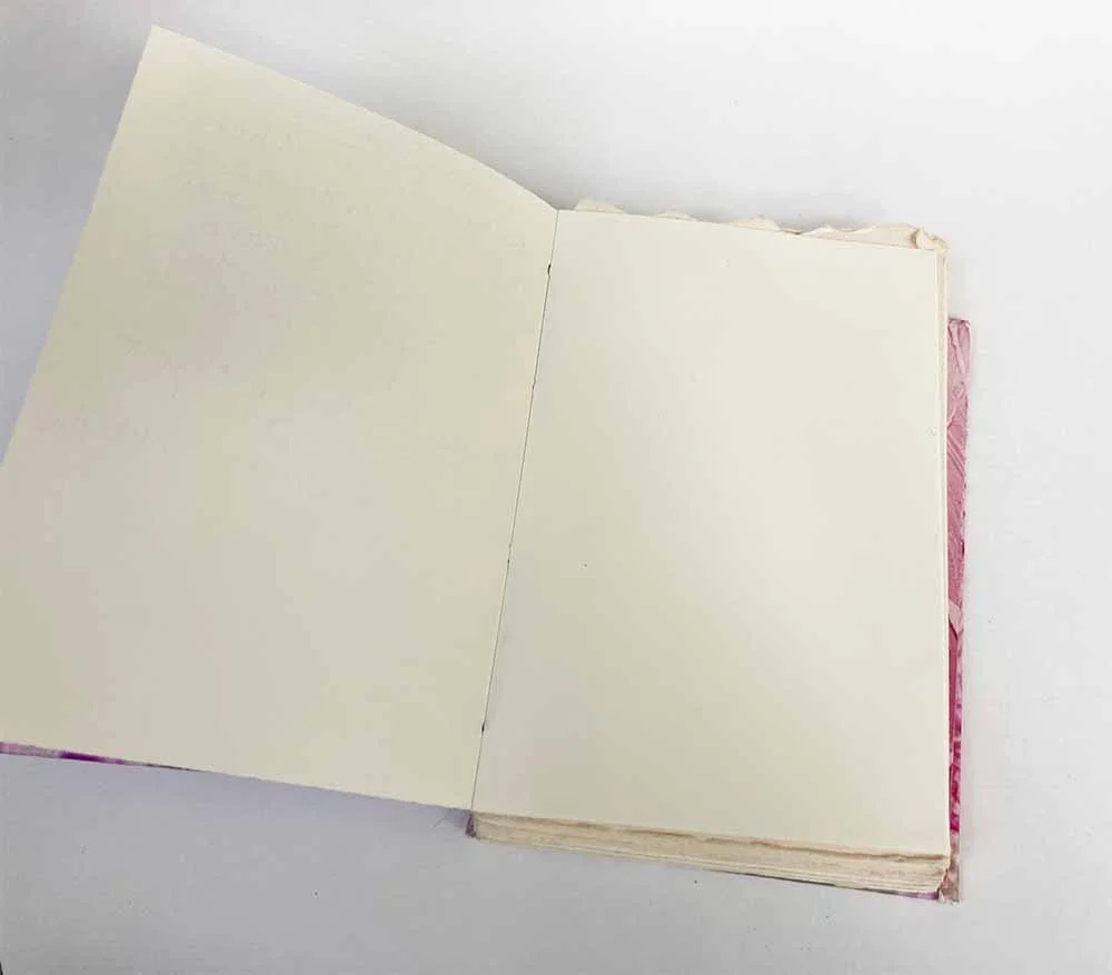 Coptic book binding interior 1