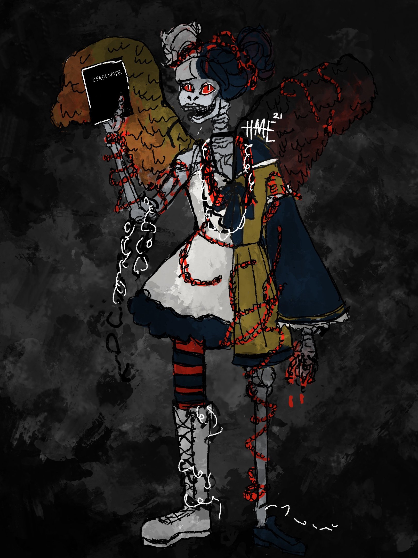 Shinigami design of Misa Amane from Death Note