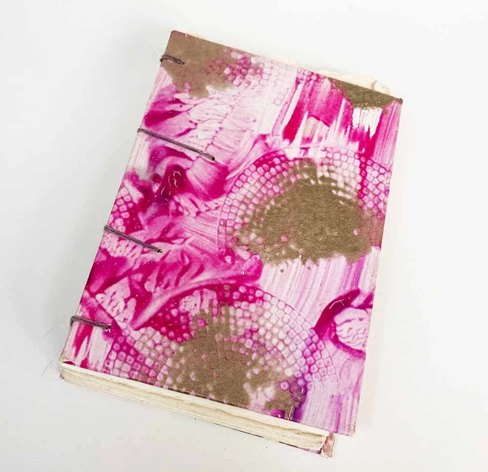 Coptic book binding cover