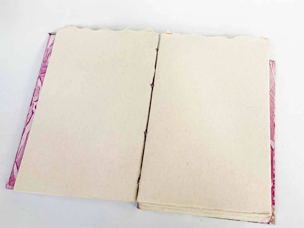 Coptic book binding interior 2