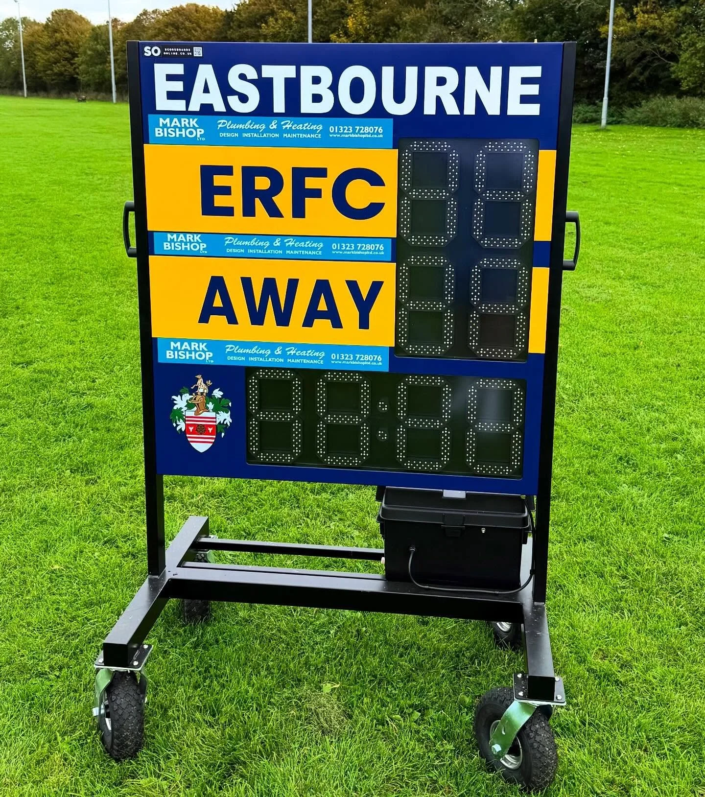 Sponsorship!

We are proud to announce our sponsorship with @eastbournerugby. This scoreboard was created by @scoreboardsonline thanks guys. We wish @eastbournerugby all the best for the season, get down and support the local team. 

We complete all 
