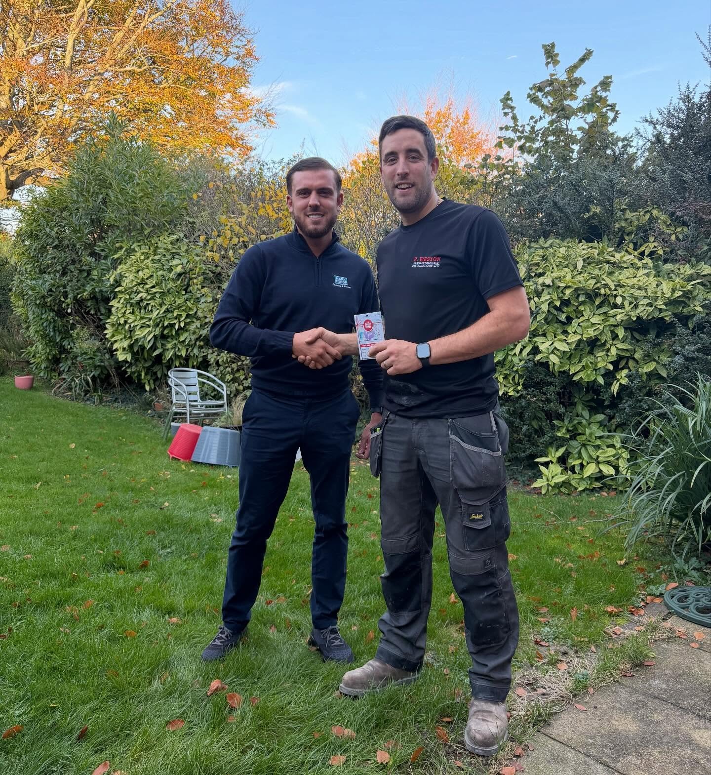 Handover day for the voucher. Congratulations @danweston1. 

Keep eyes peeled for the Christmas giveaway. &pound;200 M&amp;S voucher!!!