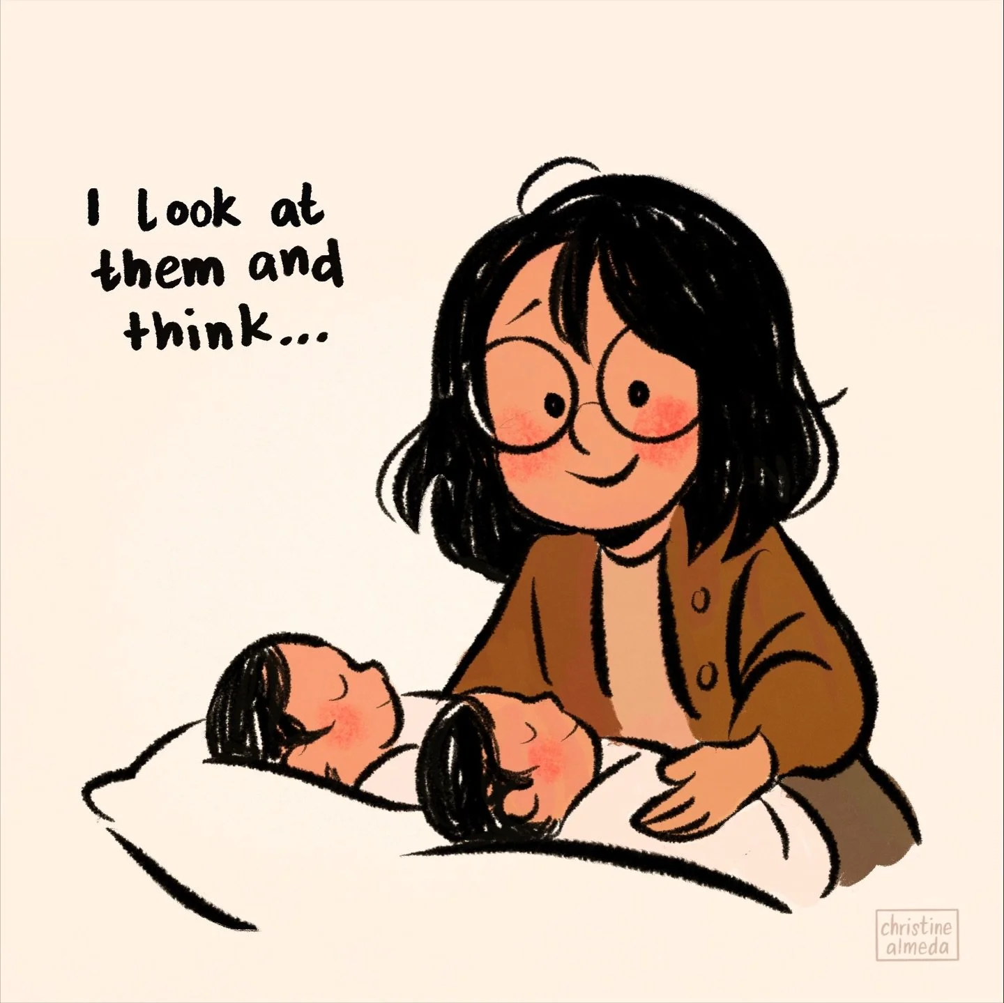 Just some recent motherhood thoughts that made me cry 🥹 So tired but so much to be thankful for! Hope you have a Happy Thanksgiving ❤️

#comic #illustration #toddlerlife #babylife