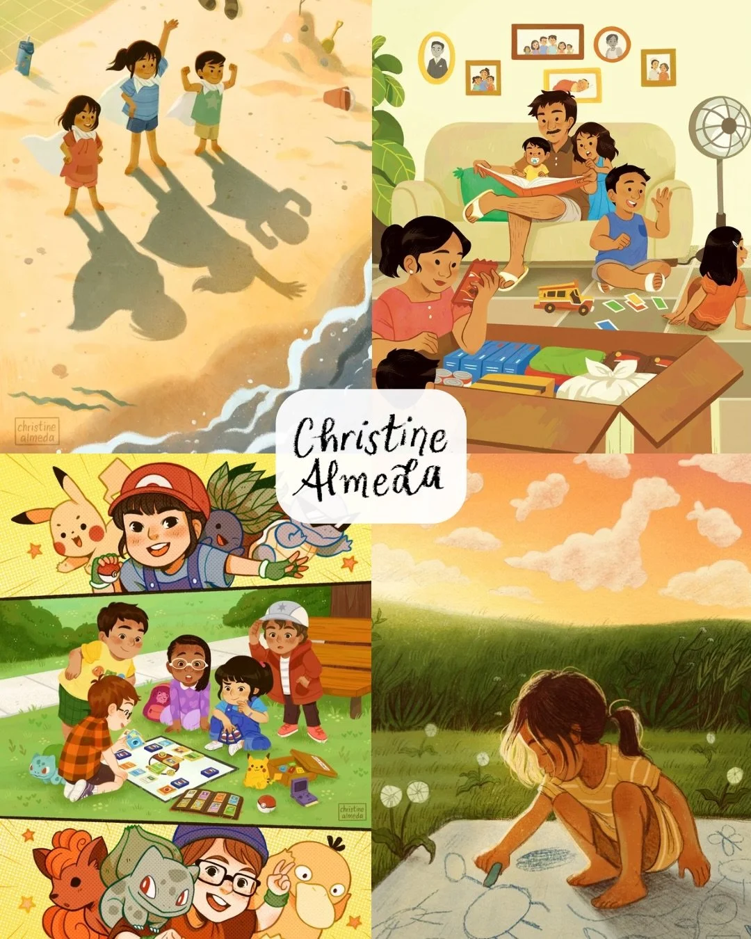 Shared this on Substack and Bluesky for #PortfolioDay ✨ 

I&rsquo;m Christine, a children&rsquo;s book illustrator who has worked with clients like Scholastic and The New York Times. I love working on books &amp; projects that celebrate childhood, cu