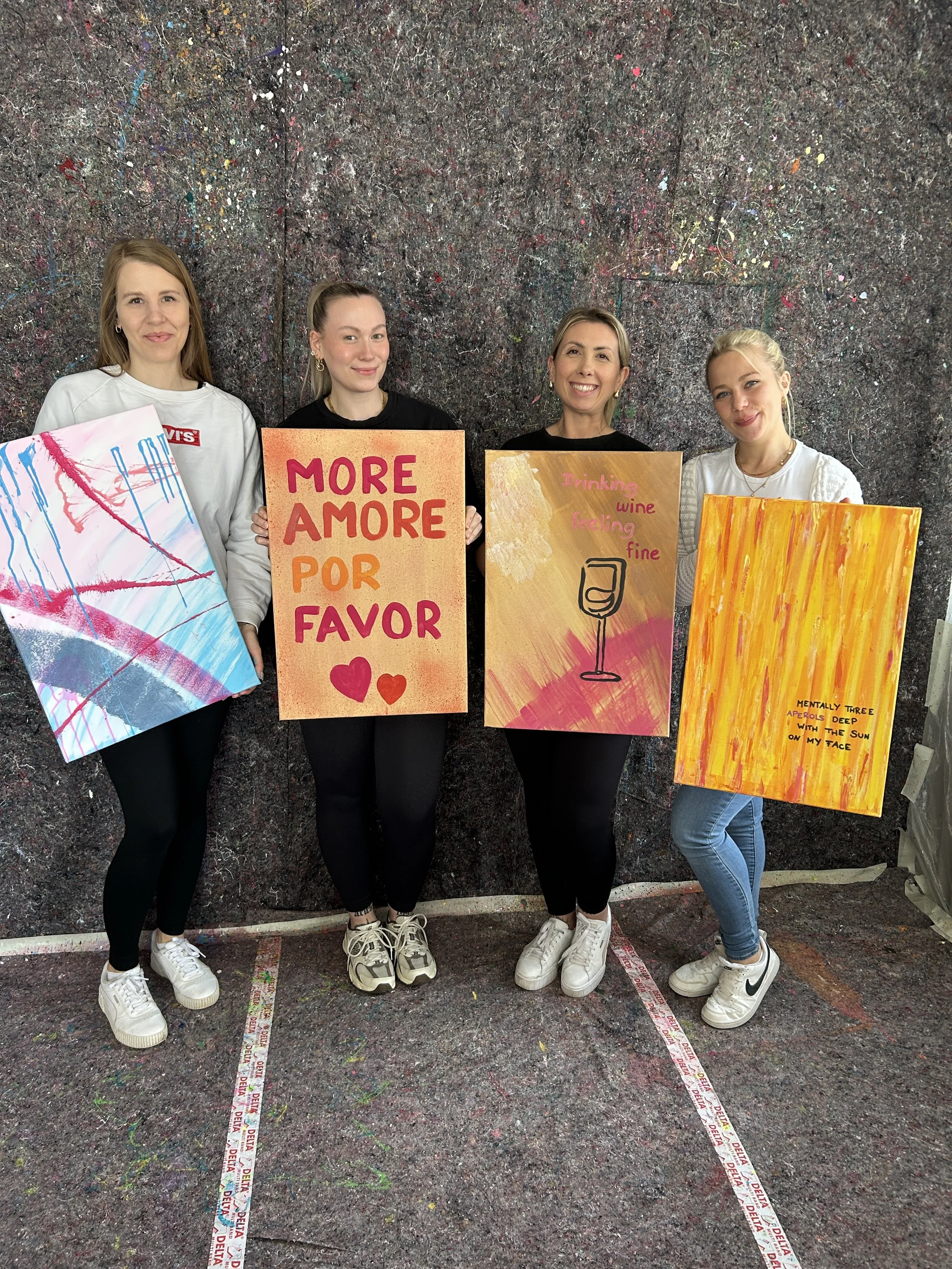 JGA beim Action Painting Stuttgart