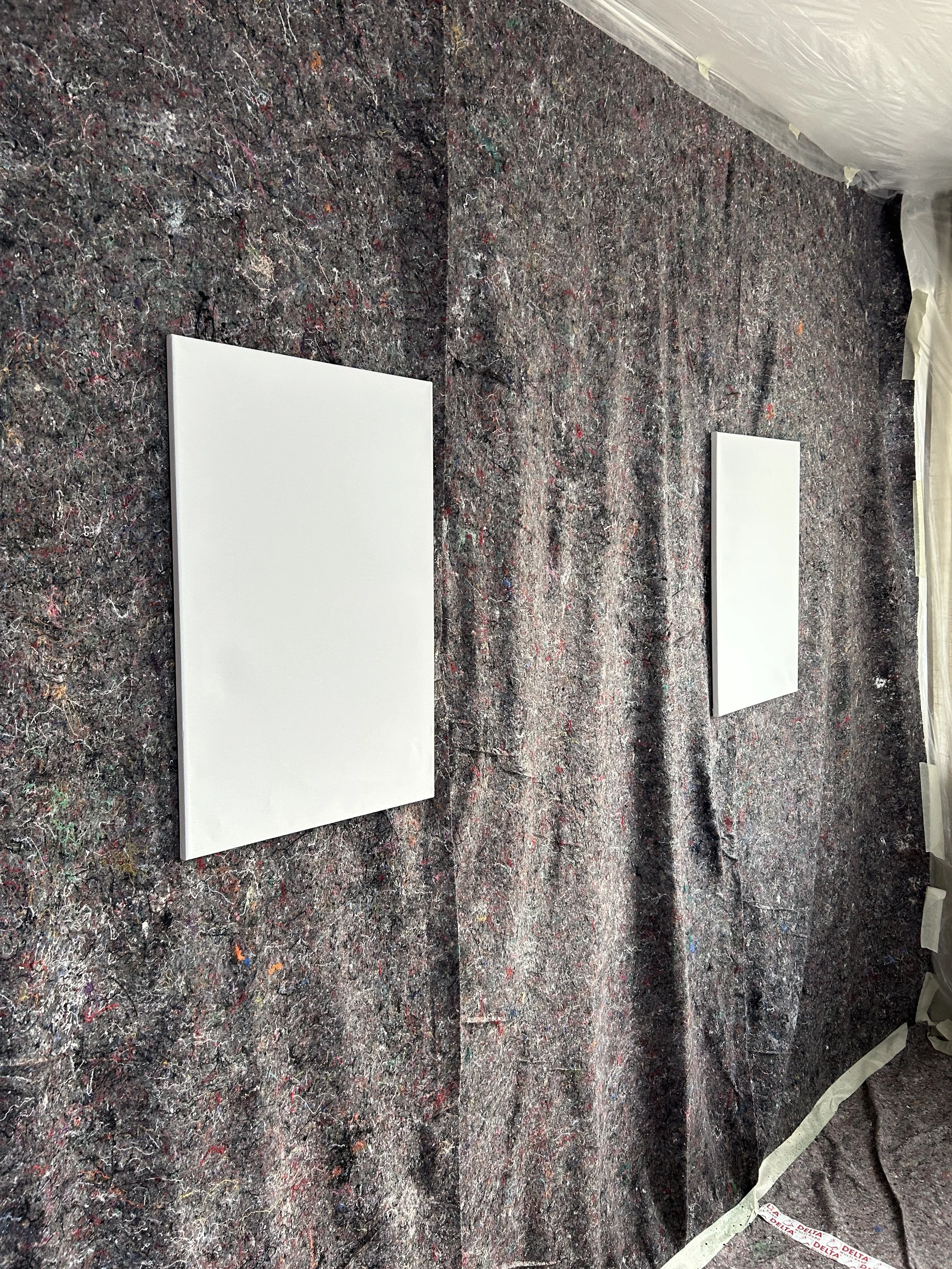 Vorbereitung Action Painting
