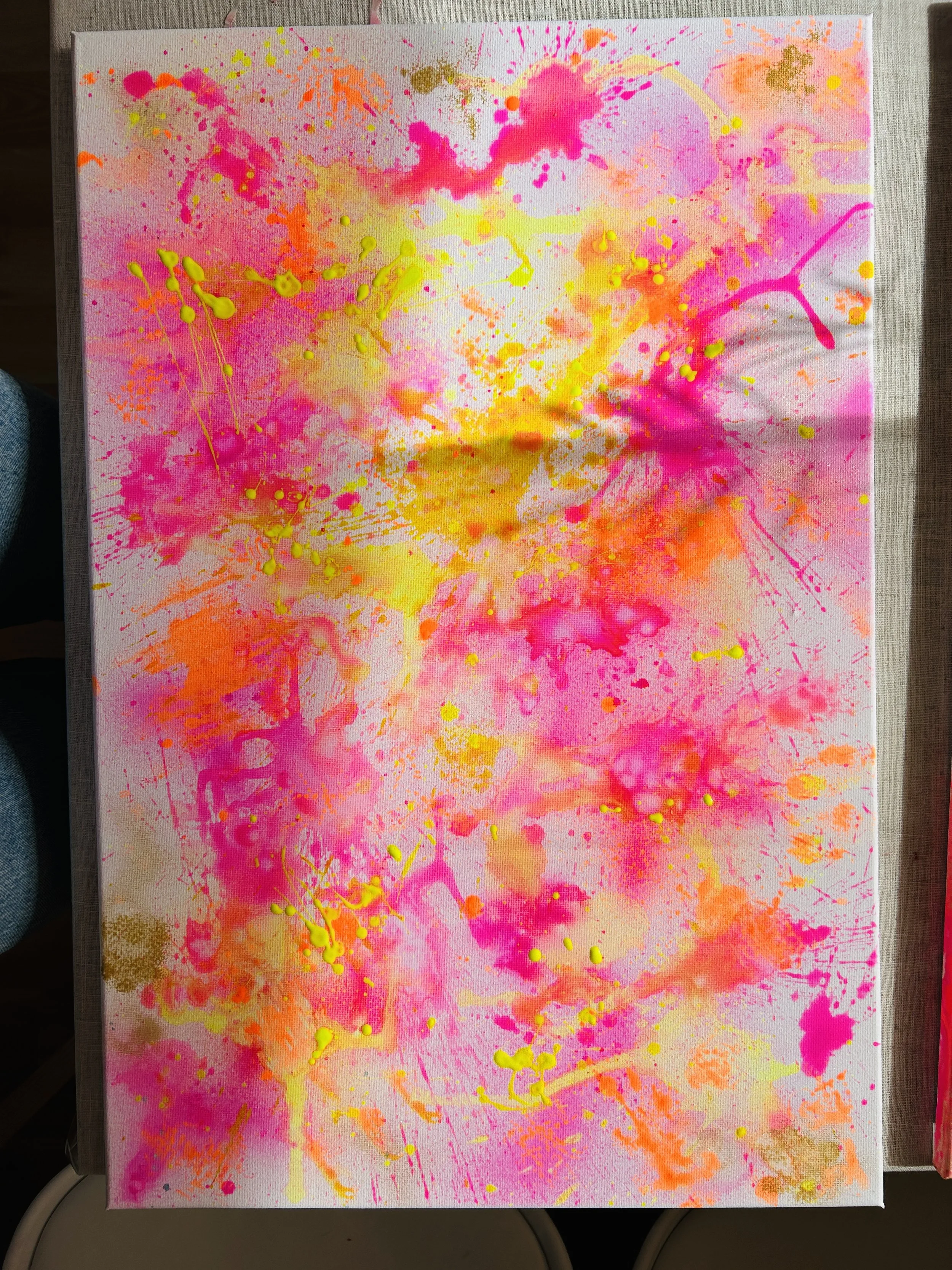 Fertiges Bild Action Painting Stuttgart