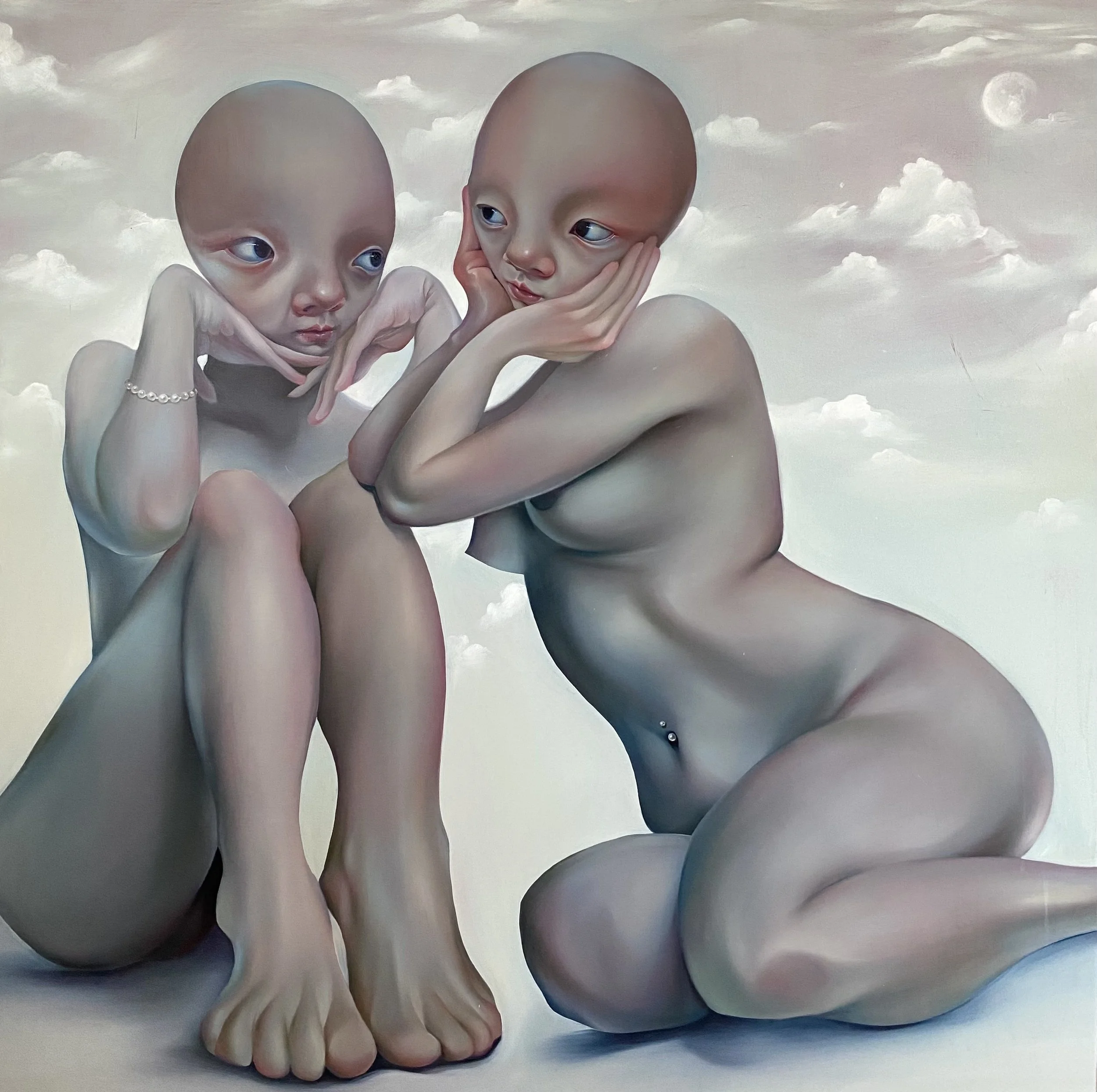 As Long as I Have You / 2022 / Oil on linen / 120 x 120 cm