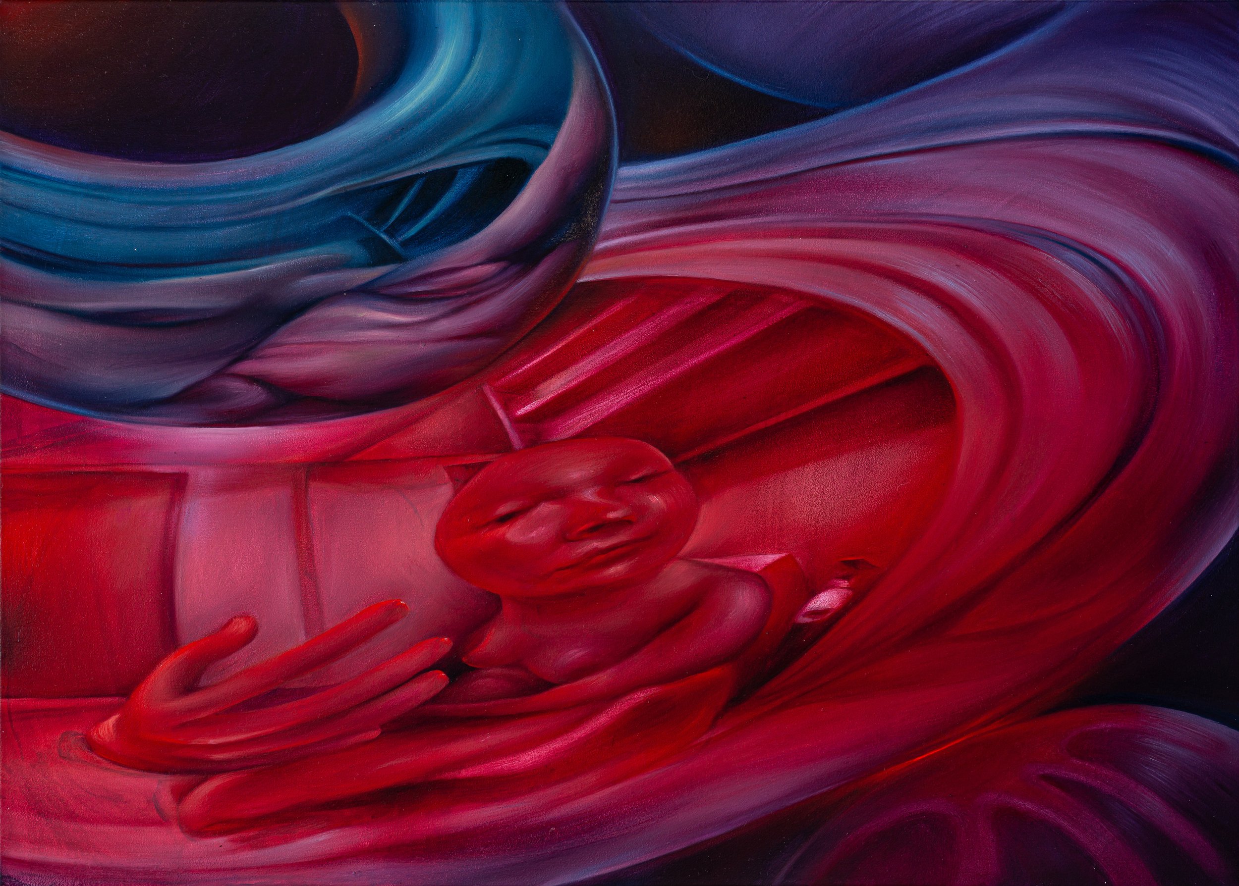 Lightbath II / 2024 / Oil on canvas / 60 x 70cm