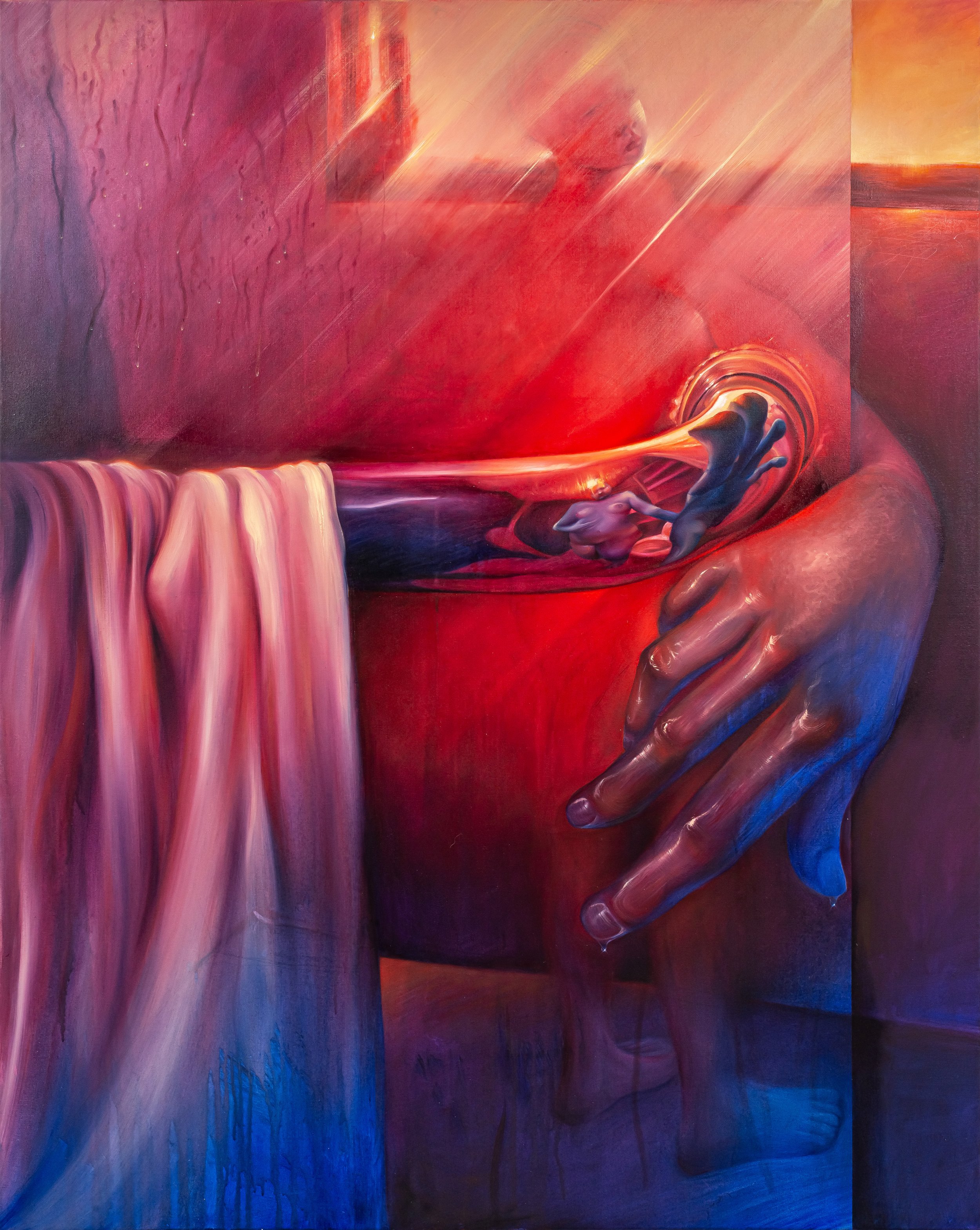 Lightbath I / 2024 / Oil on canvas / 152.5 x 122cm
