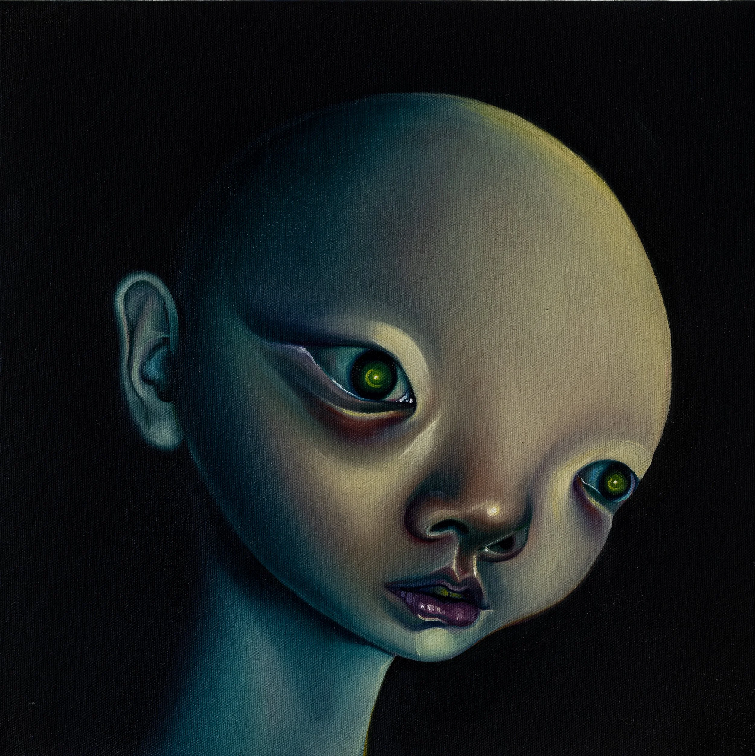 Sleepwalker #4 / 2022 / Oil on canvas / 40 x 40 cm