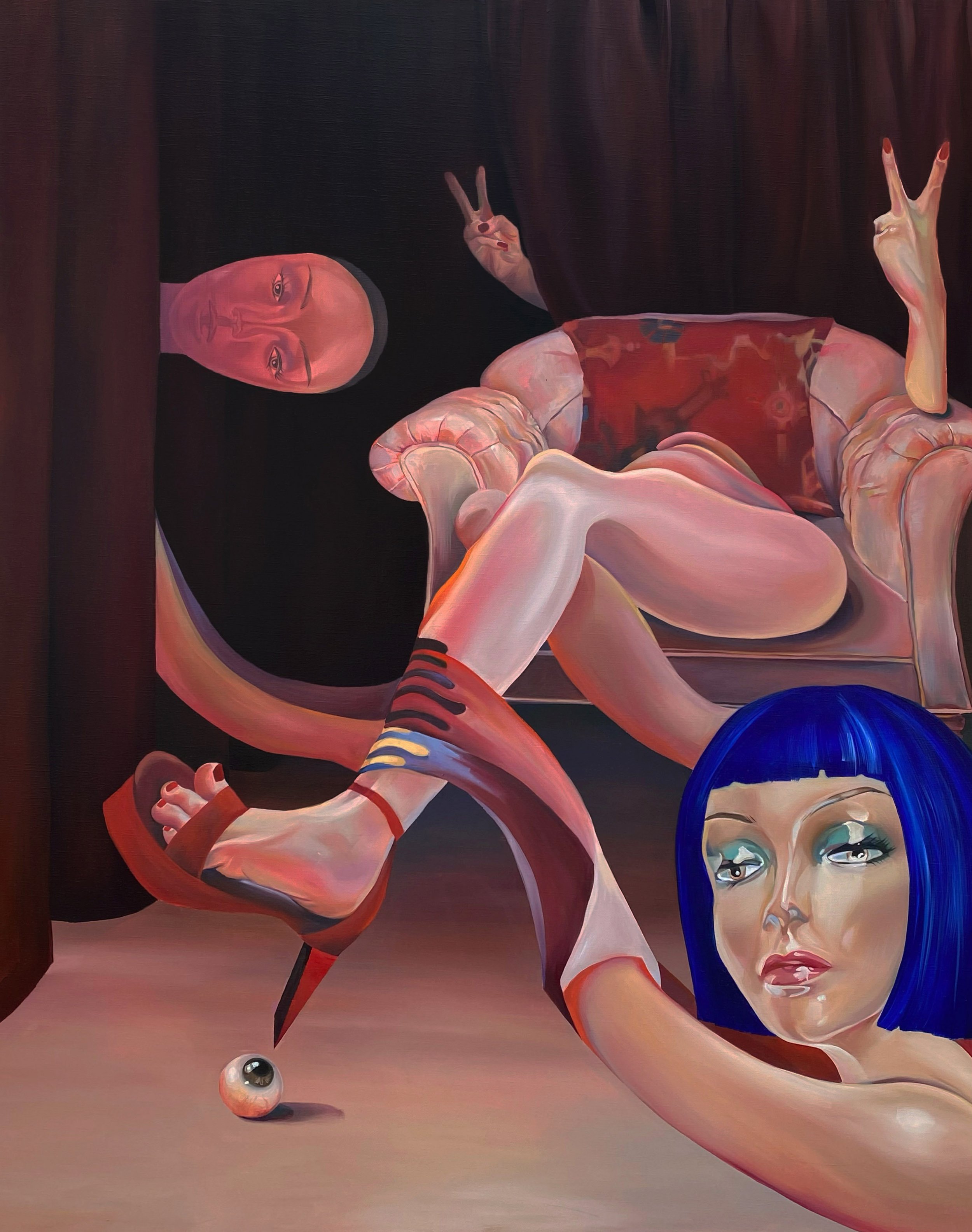 She’s a gone case / 2021 / Oil on linen / 150 x 120cm