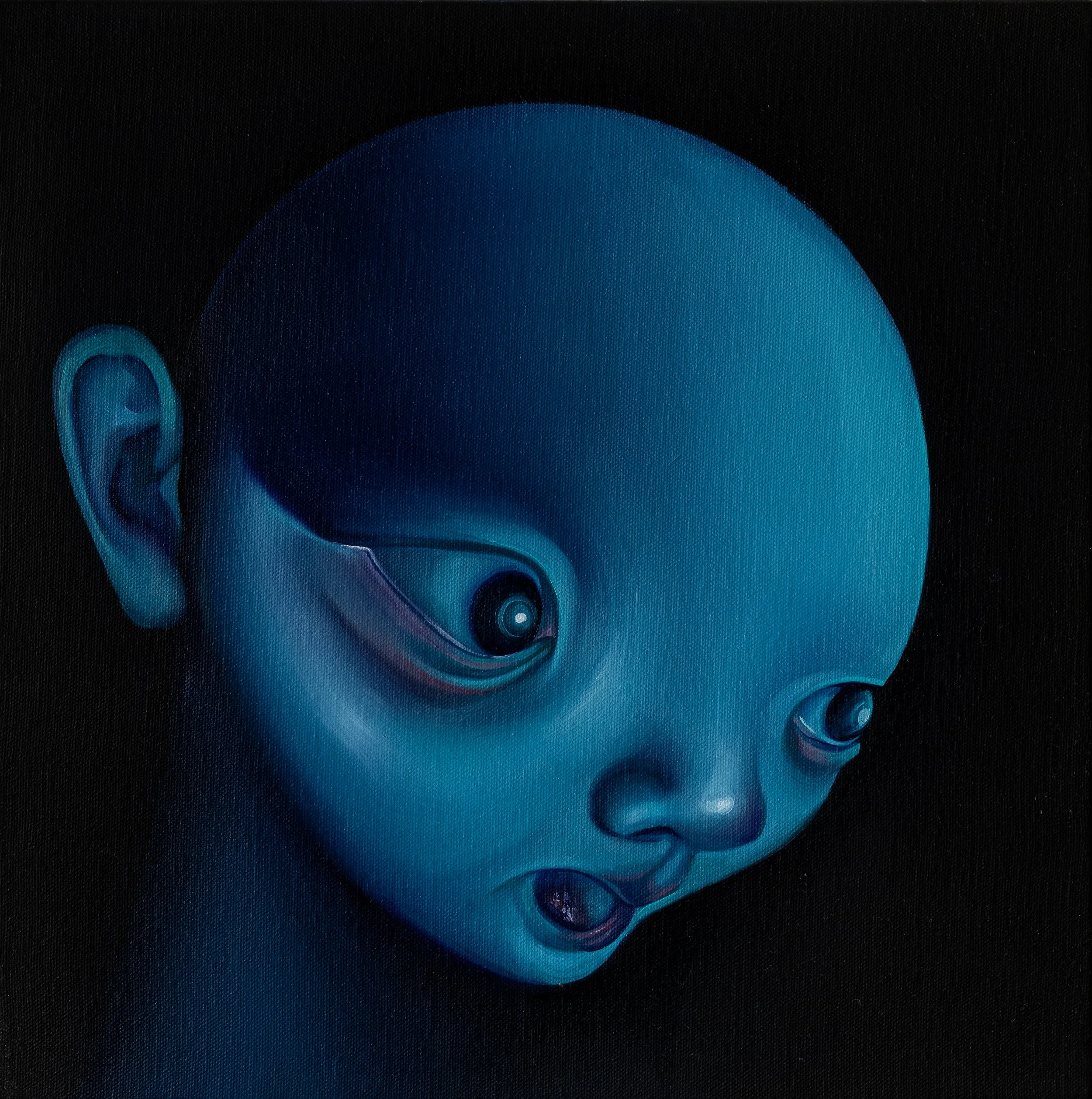 Sleepwalker #5 / 2022 / Oil on canvas / 40 x 40 cm
