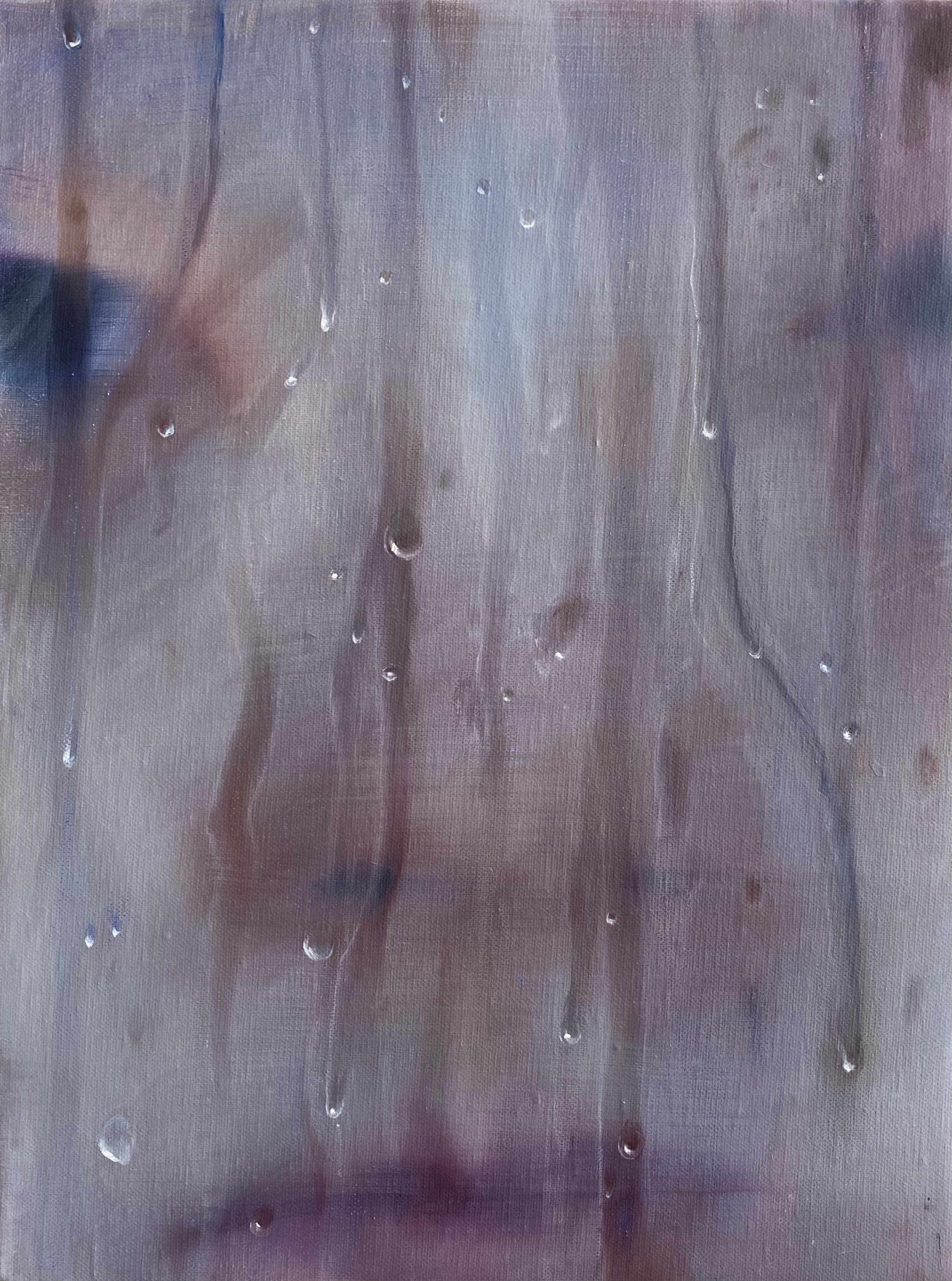 The Only Thing That Comforted Me Was the Water Turning Warm / 2024 / Oil on linen / 40.5 x 30 cm
