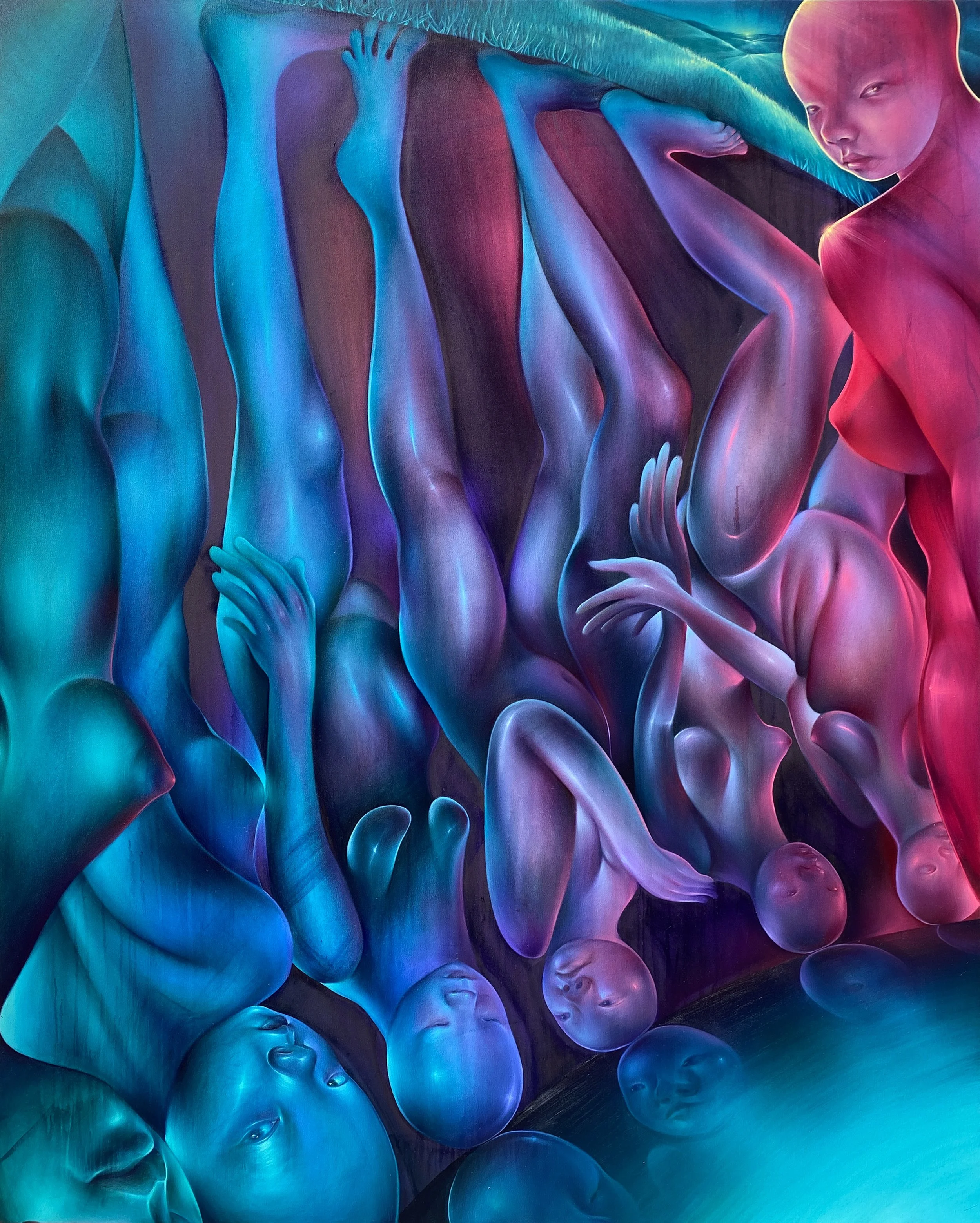 Underground Feeders / 2025 / Oil on canvas / 200 x 160cm