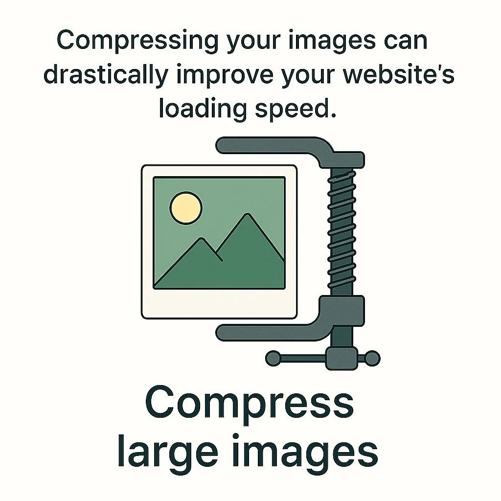 Big images = slow site 🐢
One of the fastest ways to speed up your website?
👉 Compress your images before uploading.

It keeps your pages light, your load times fast, and your visitors happy.
(And yes, it&rsquo;s one of the first things I check when