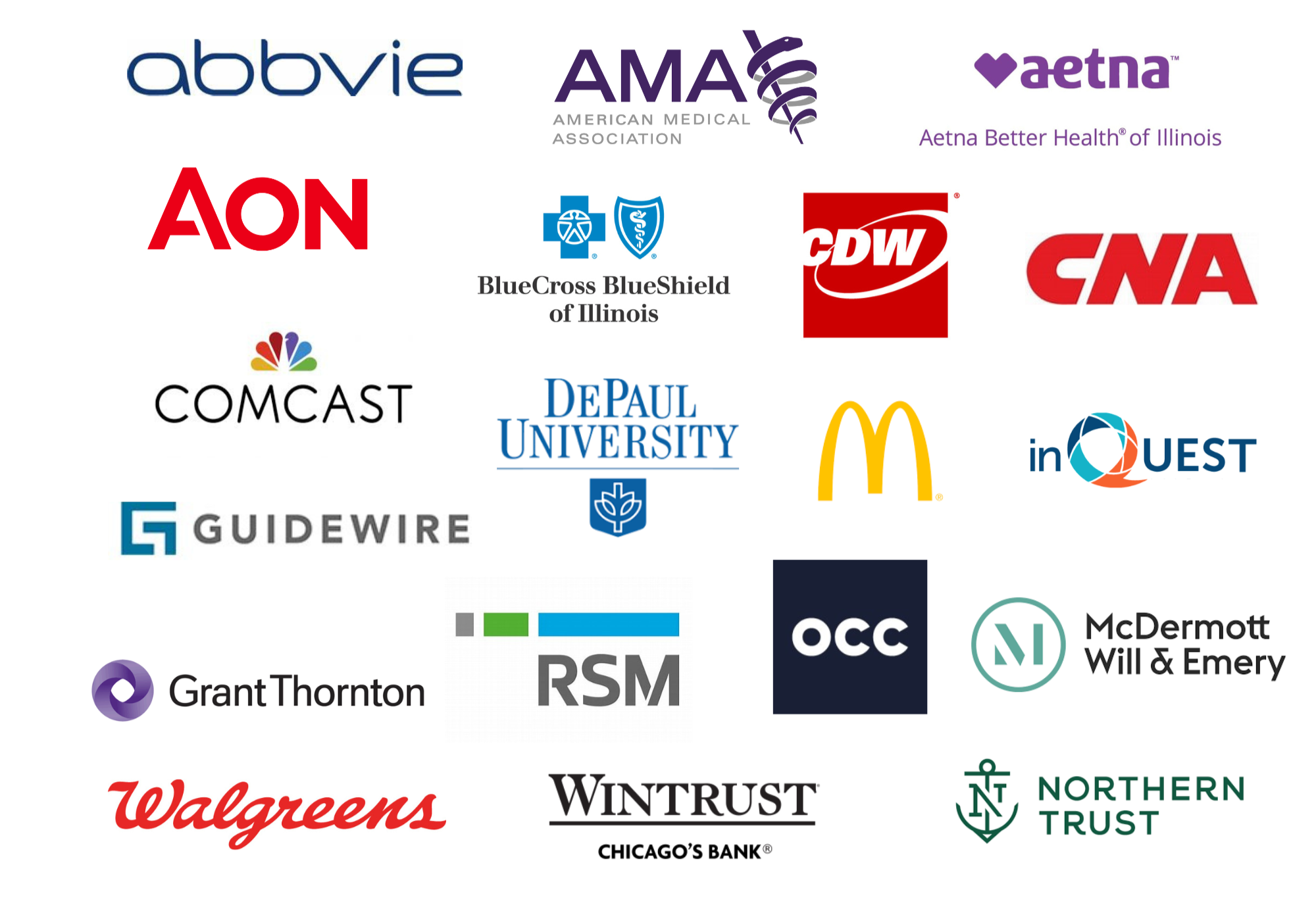 Compilation of logos of Sustaining Partners; click on the "View Our Partners" button to see the full list