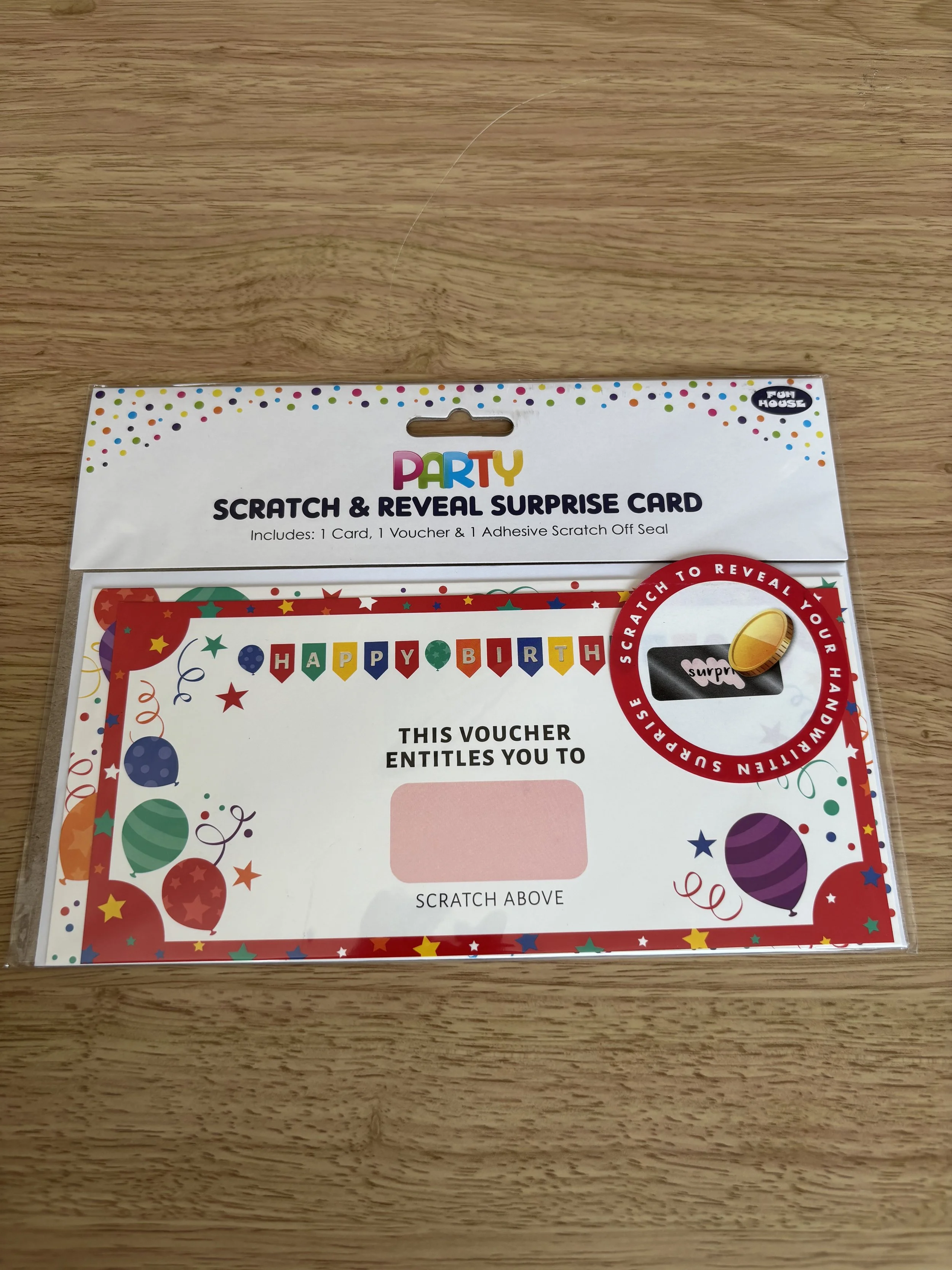Scratch & Reveal Birthday Surprise Card