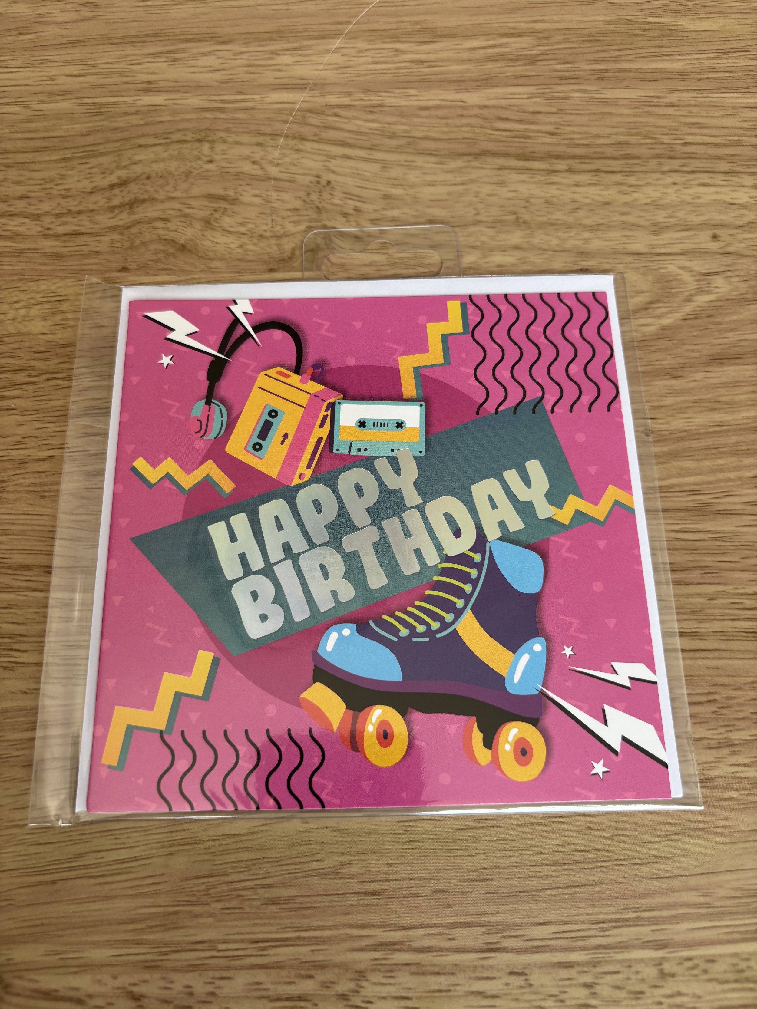 Retro 80s Happy Birthday Card
