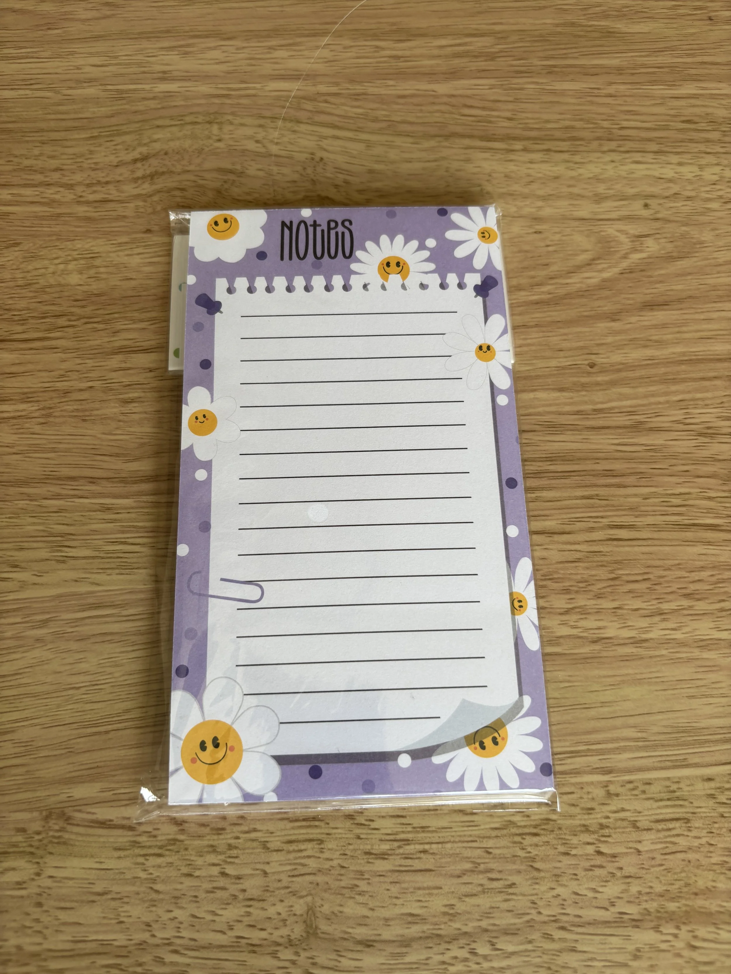 Smiley Floral Notepad