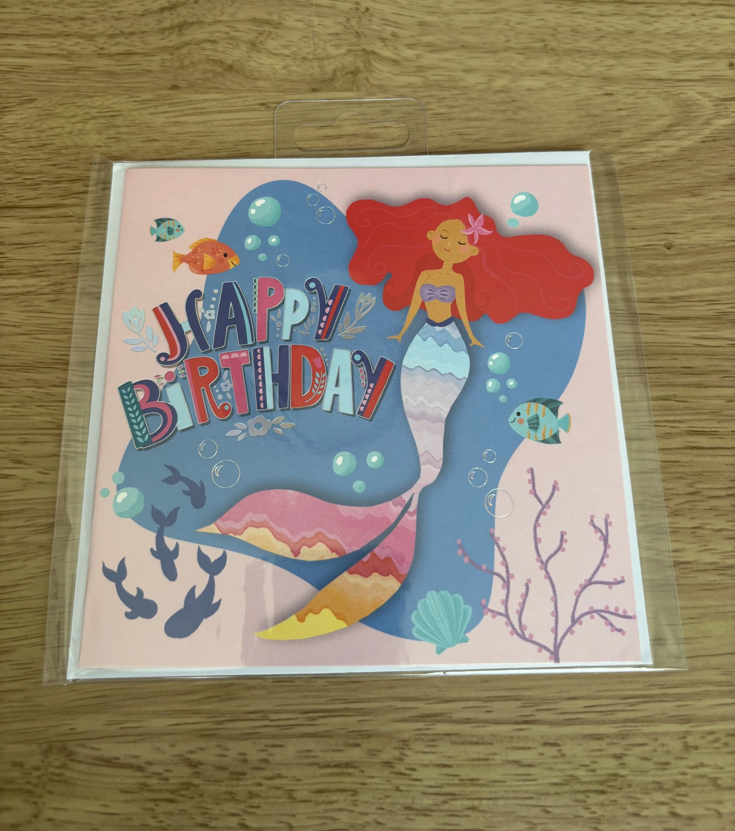 Whimsical Mermaid Birthday Card