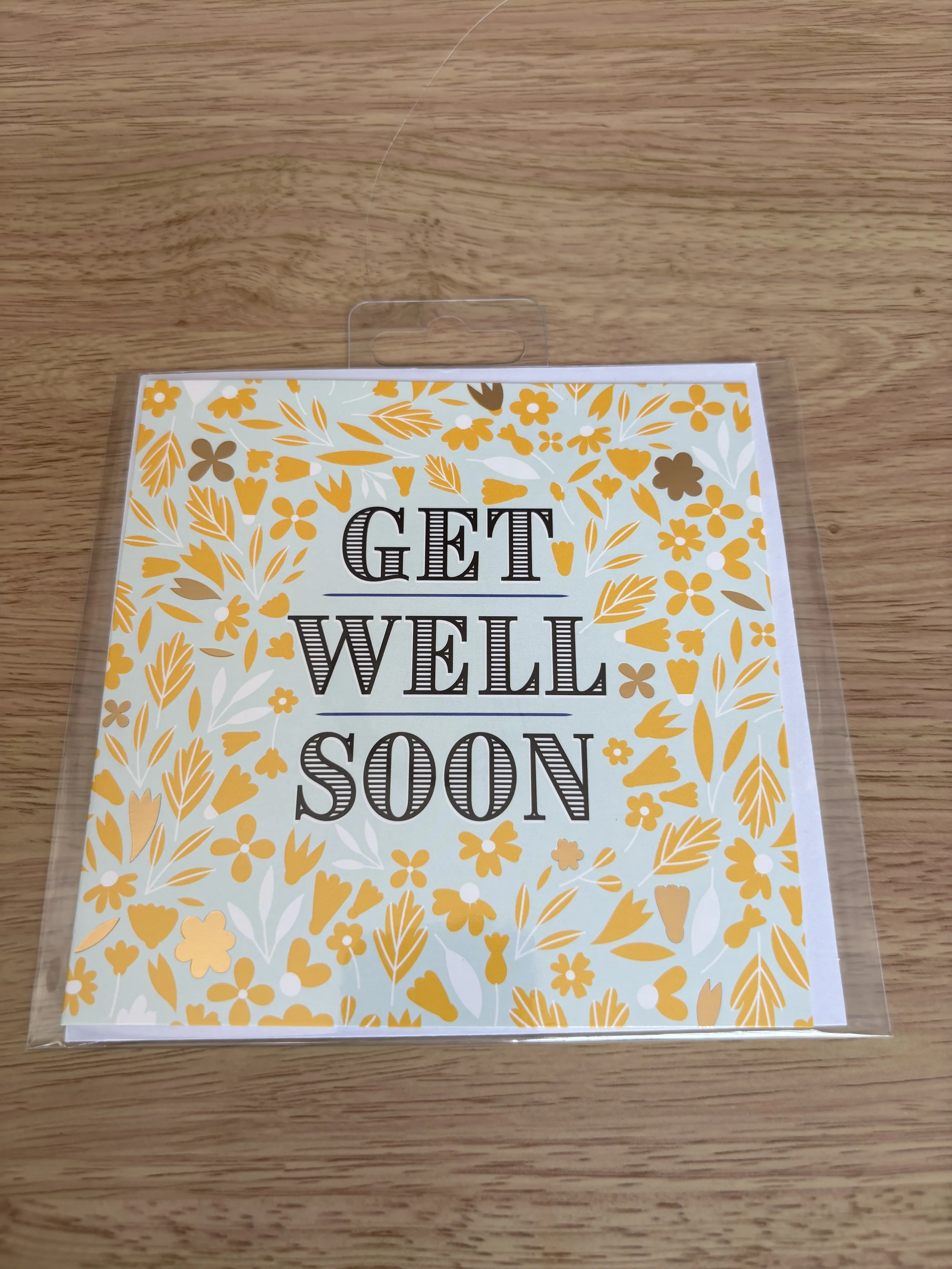 Get Well Soon Card with Envelope