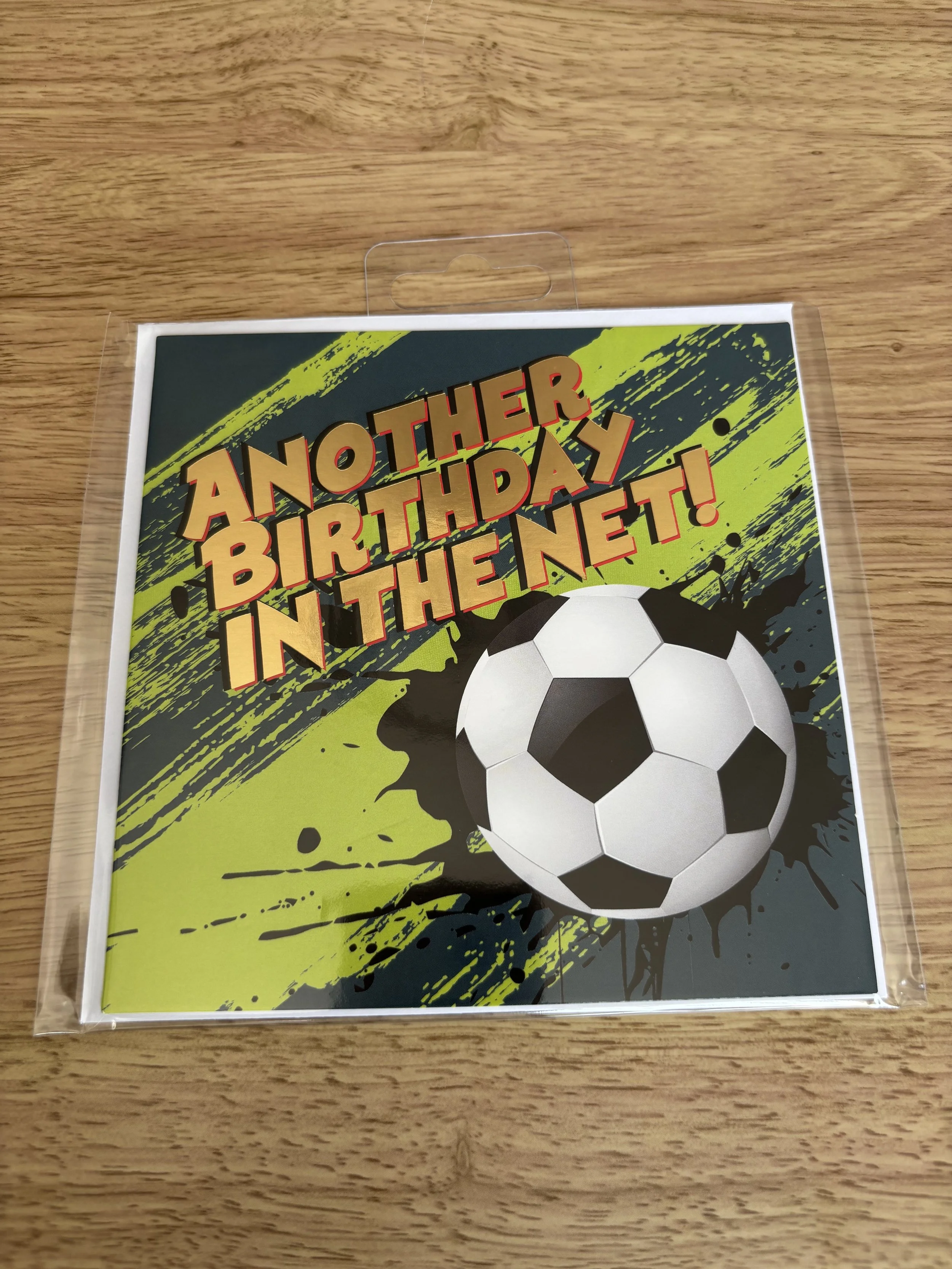 Football Splash Birthday Card