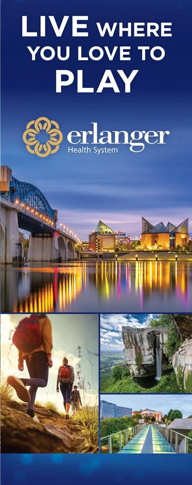 Erlanger Work Where You Want to Live, Physician Recruitment Banner, 30" x 152"