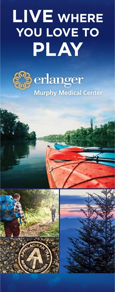 Erlanger Western Carolina Hospital, Live Where You Love to Play, Physician Recruitment Banner, 30" x 152"